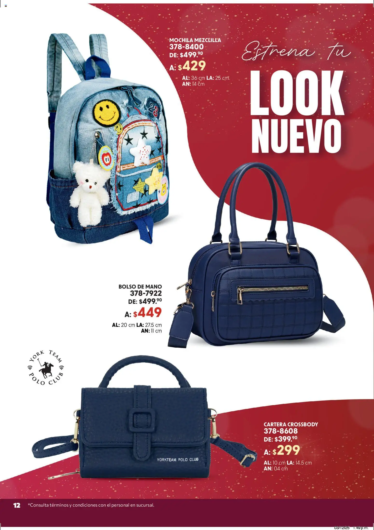 Vista previa las ofertas de la tienda Andrea - Catálogo Accesorízate esta Navidad desde el 07/12/2025 - Mochila, Bolso