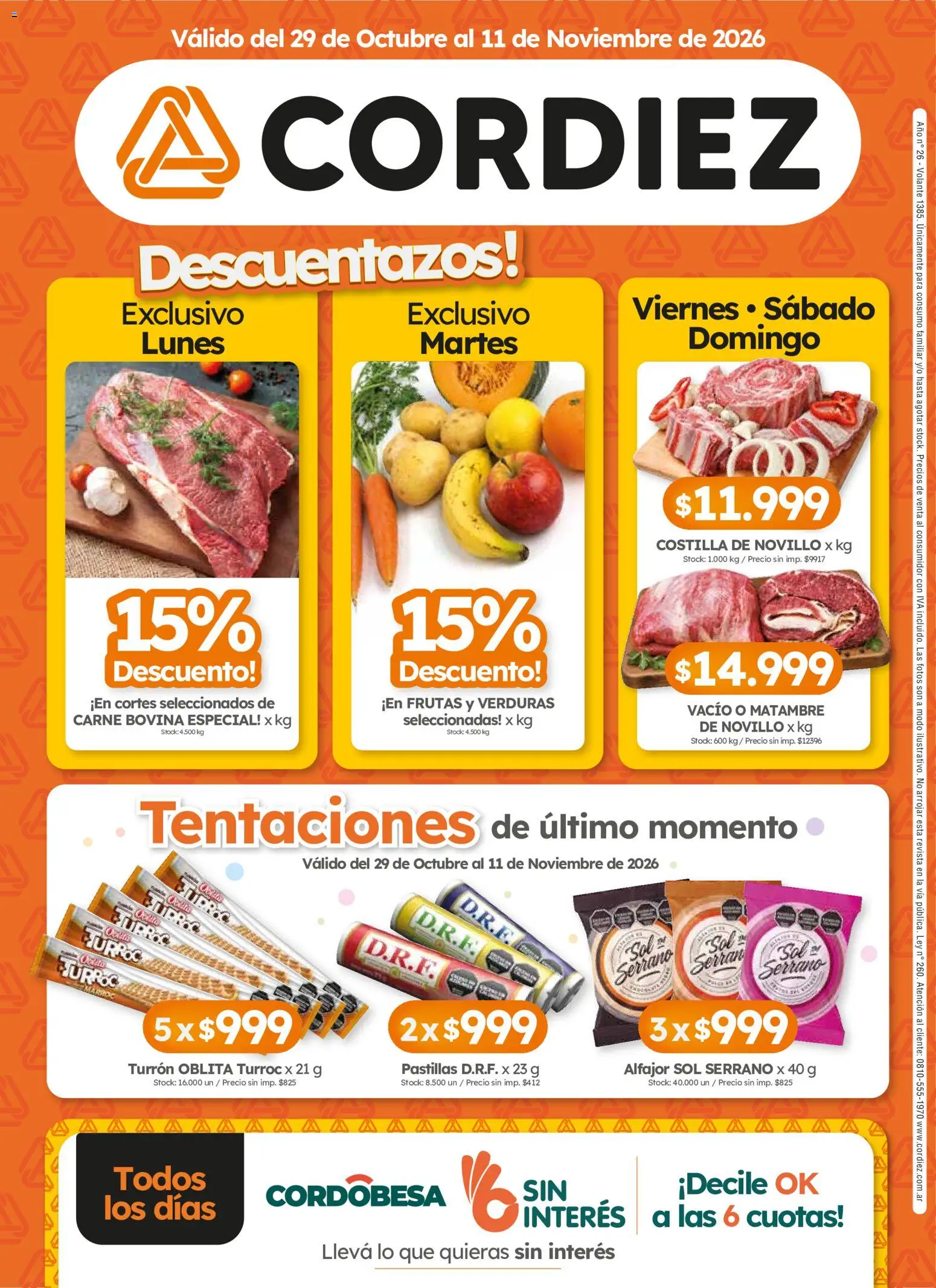 Vista previa del folleto de la tienda Cordiez válido desde el 29/10/2026 