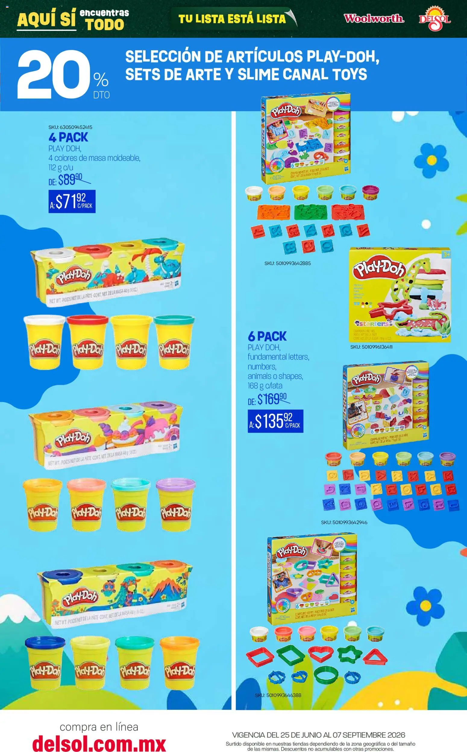 Vista previa las ofertas de la tienda Del Sol y Woolworth - Del Sol y Woolworth catálogo Back To School desde el 25/06/2026 