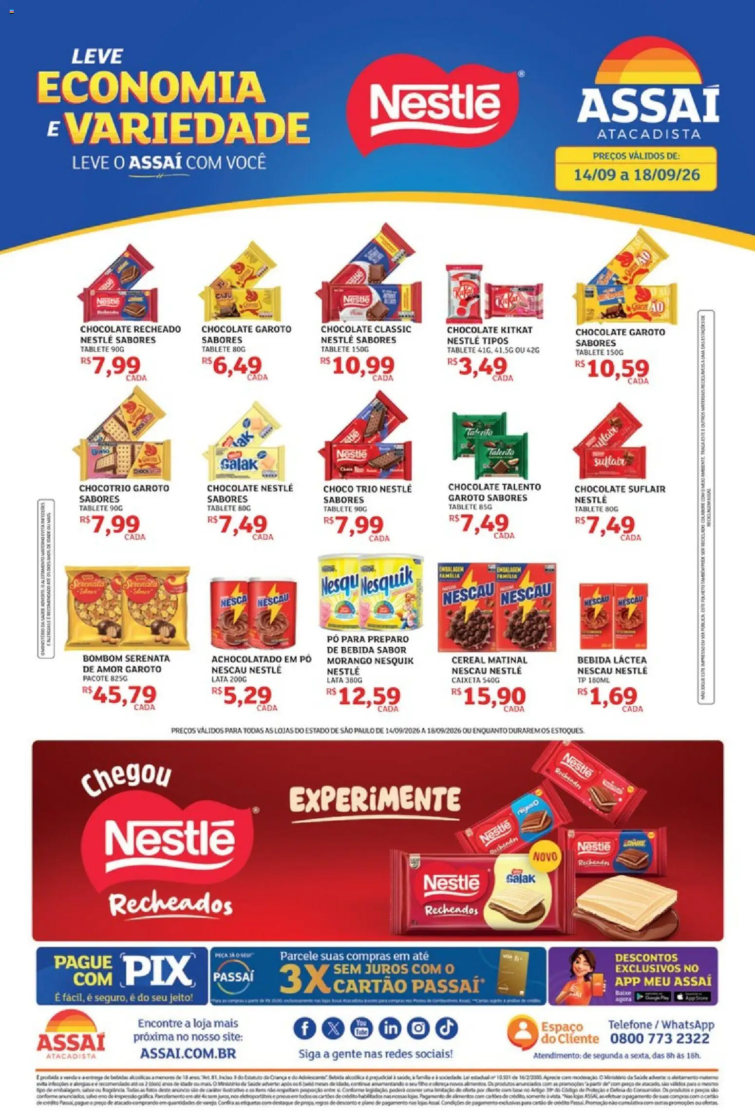 Pré-Visualização do folheto "Assaí Atacadista ofertas - SP" da loja Assaí Atacadista válido a partir de 14/09/2026