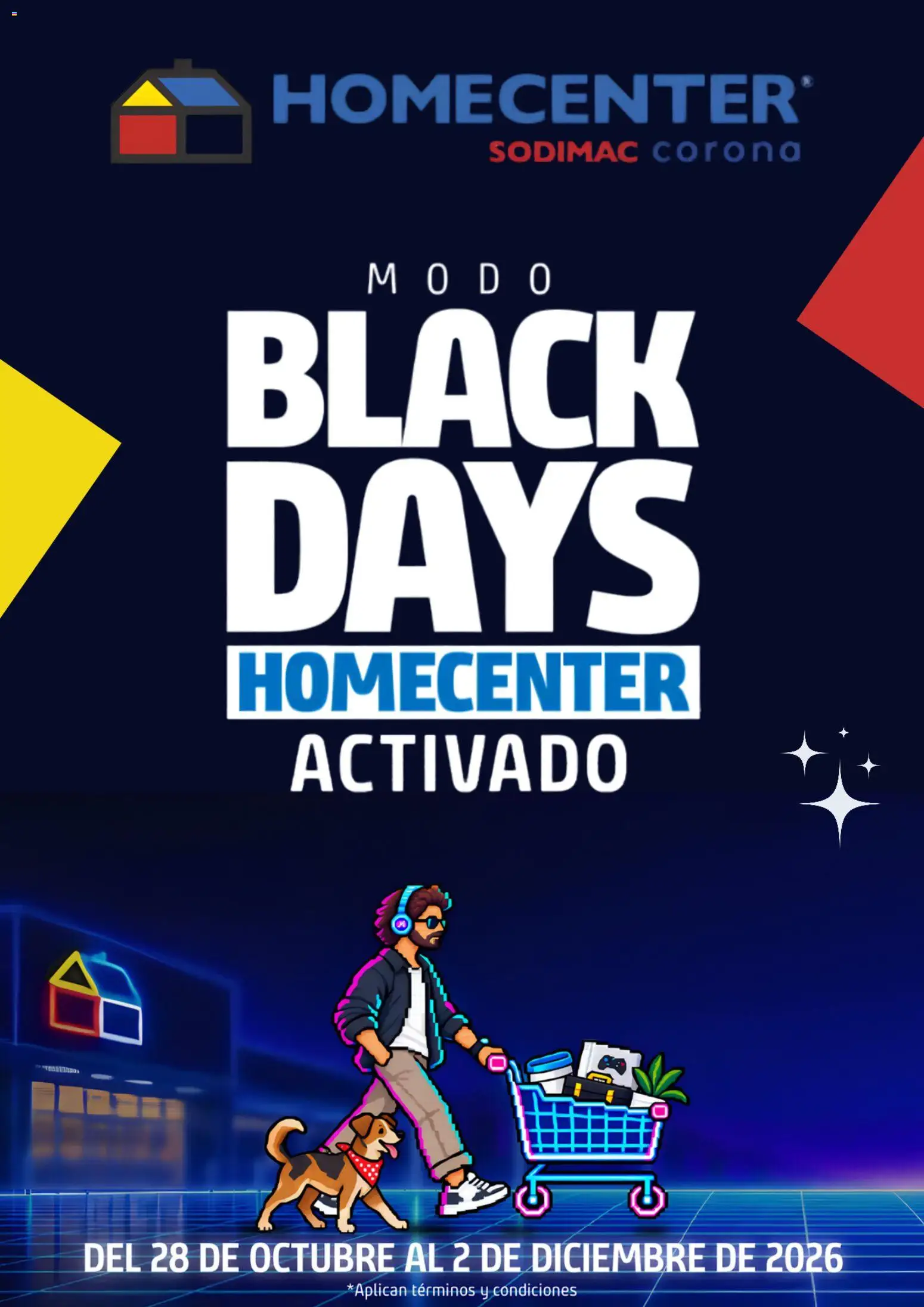  Vista previa del prospecto Homecenter Black Friday aviso del almacen Homecenter válida del 23/10/2026 al 