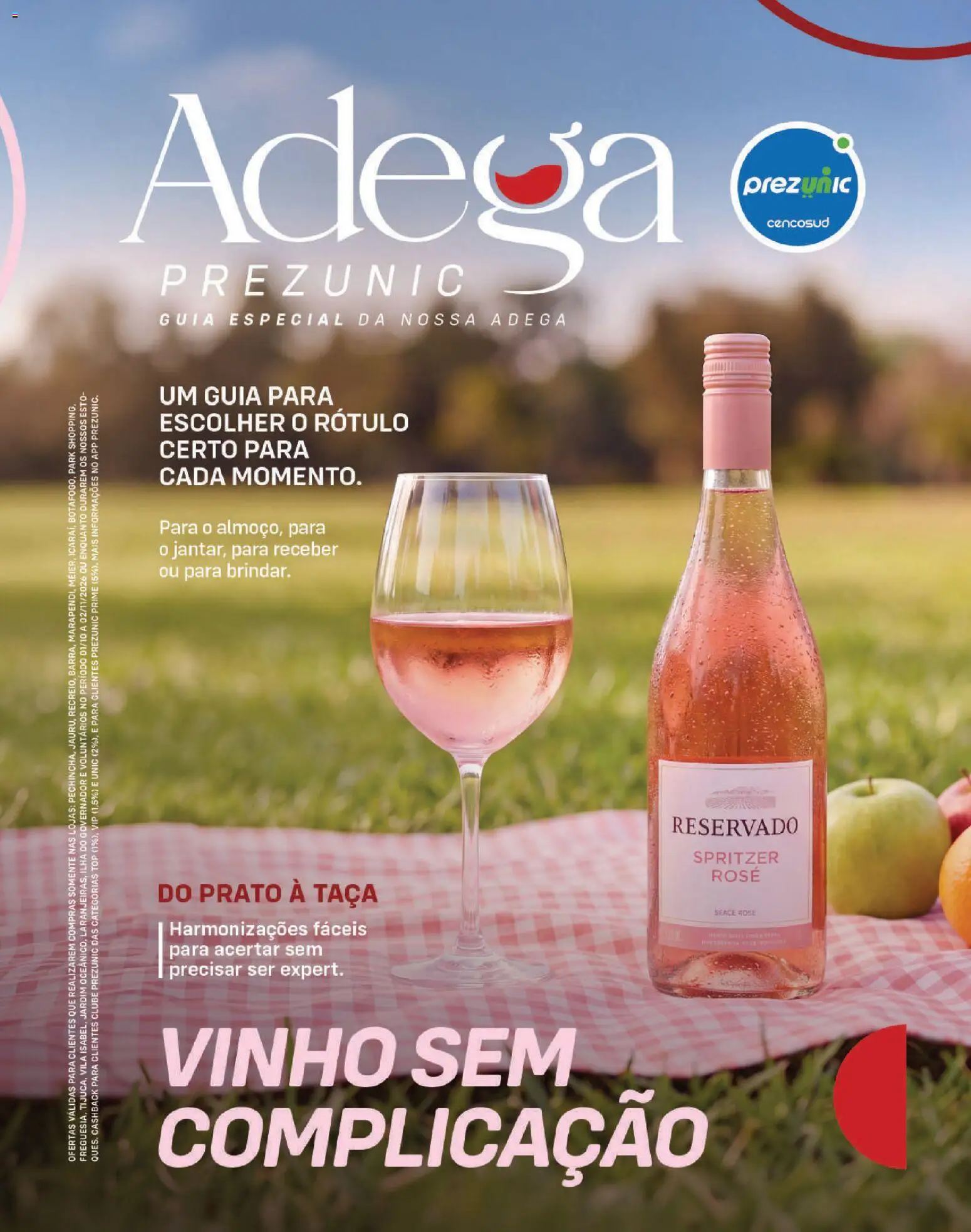 Pré-Visualização do folheto "Prezunic ofertas Adega" da loja Prezunic válido a partir de 01/10/2026