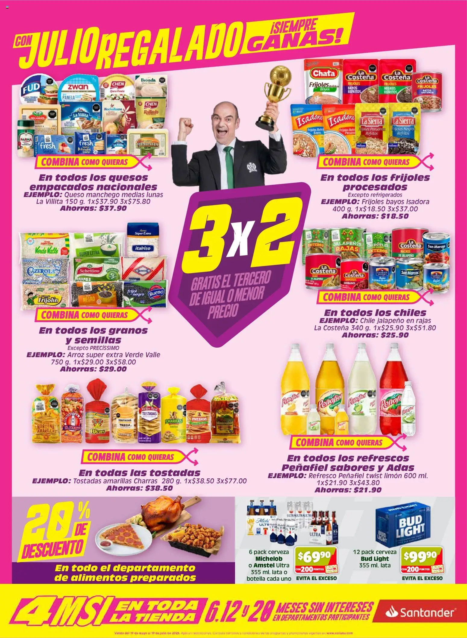 Vista previa las ofertas de la tienda Soriana - Soriana folleto desde el 12/06/2026 - Cerveza, Chile, Limón, Queso, Frijoles, Arroz, Tostadas, Semillas
