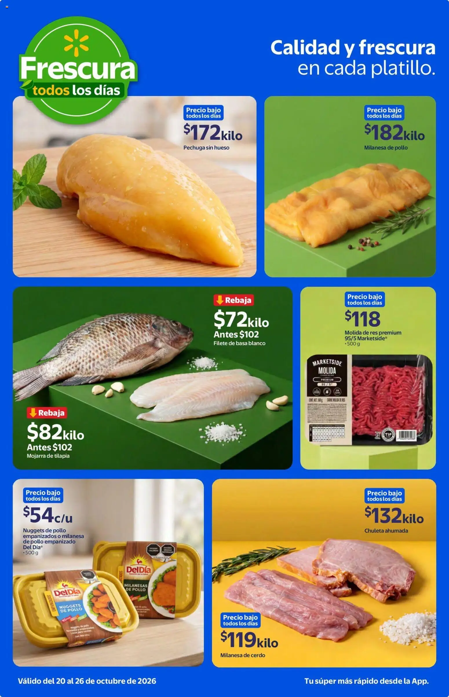Vista previa las ofertas de la tienda Walmart - Walmart folleto Calidad y frescura a precios bajos todos los días. desde el 20/10/2026 