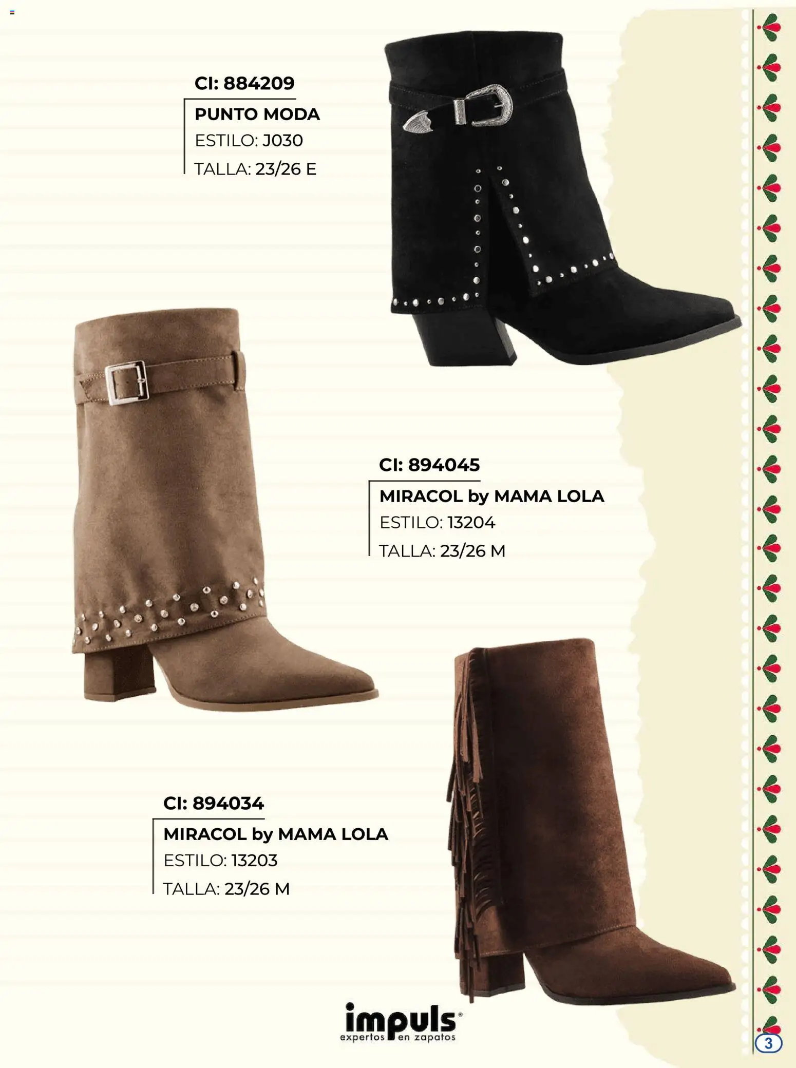 Vista previa las ofertas de la tienda Impuls - Impuls catálogo Botas desde el 27/08/2026 