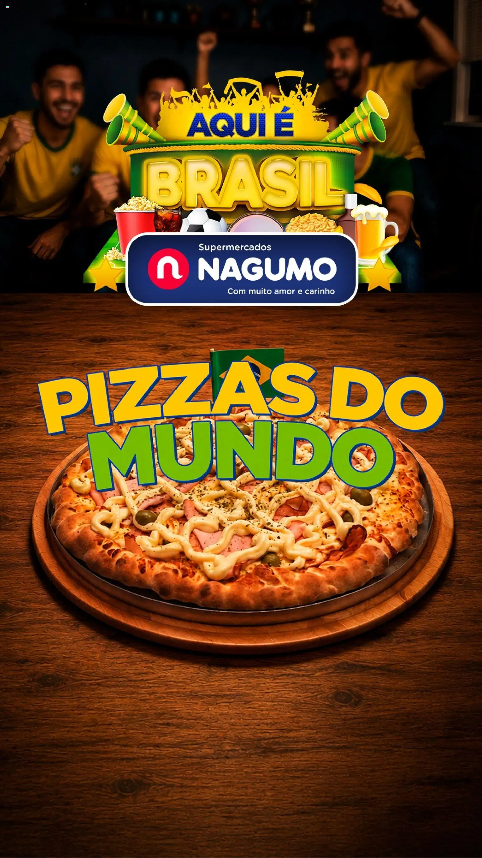 Pré-Visualização do folheto "Nagumo ofertas Pizzas do Mundo" da loja Nagumo válido a partir de 12/06/2026