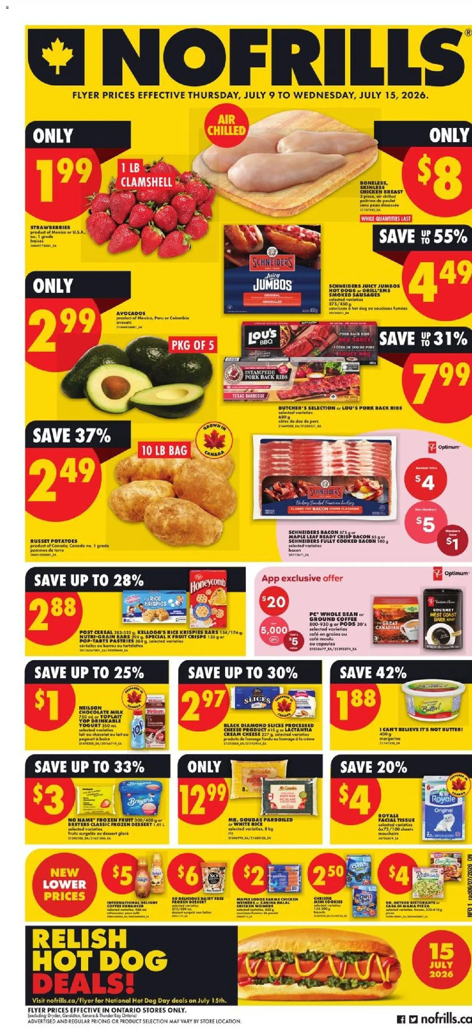 Preview of leaflet No Frills weekly flyer / circulaire from shop No Frills is valid from Jul 09, 2026