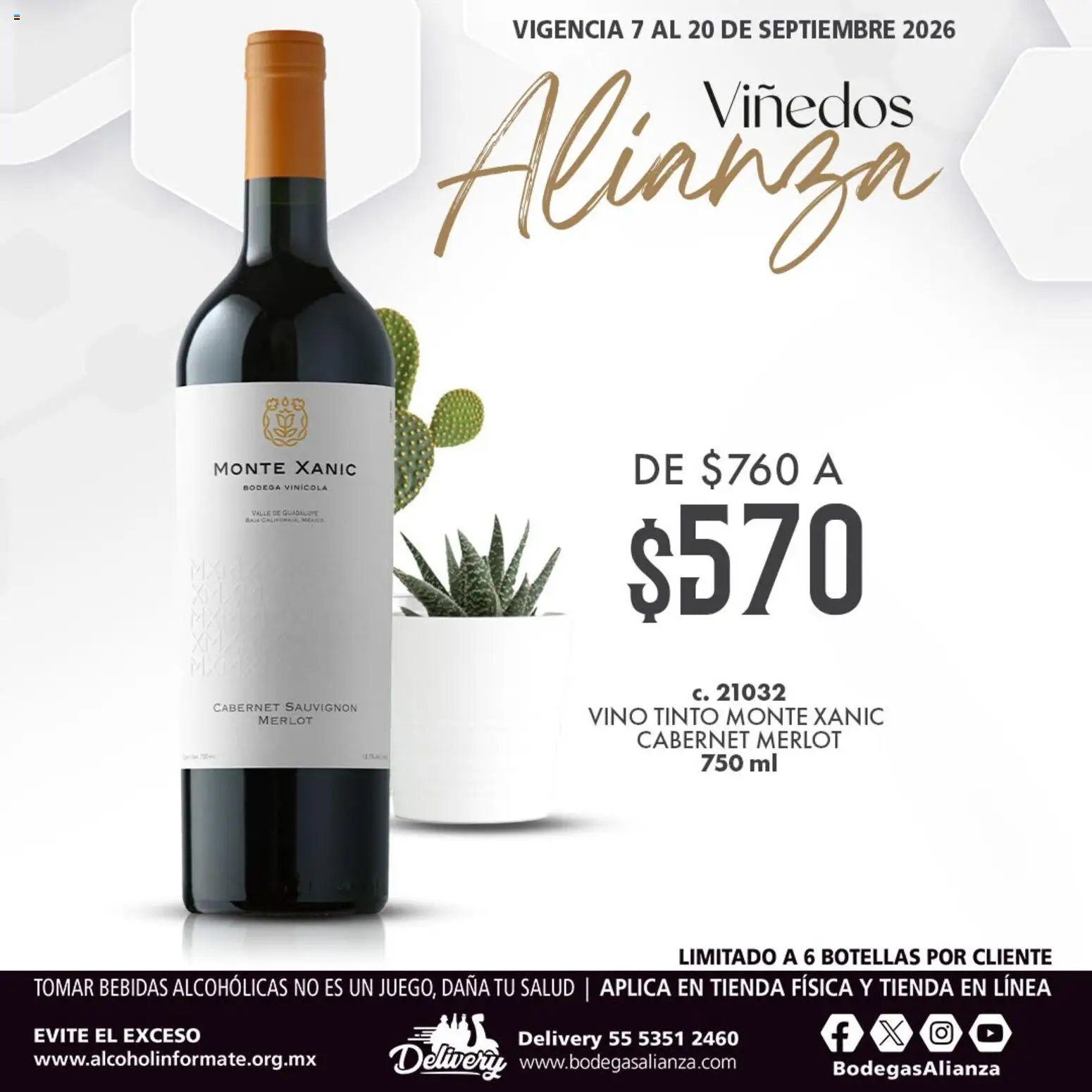 Vista previa las ofertas de la tienda Bodegas Alianza - Bodegas Alianza catálogo Viñedos Alianza desde el 07/09/2026 