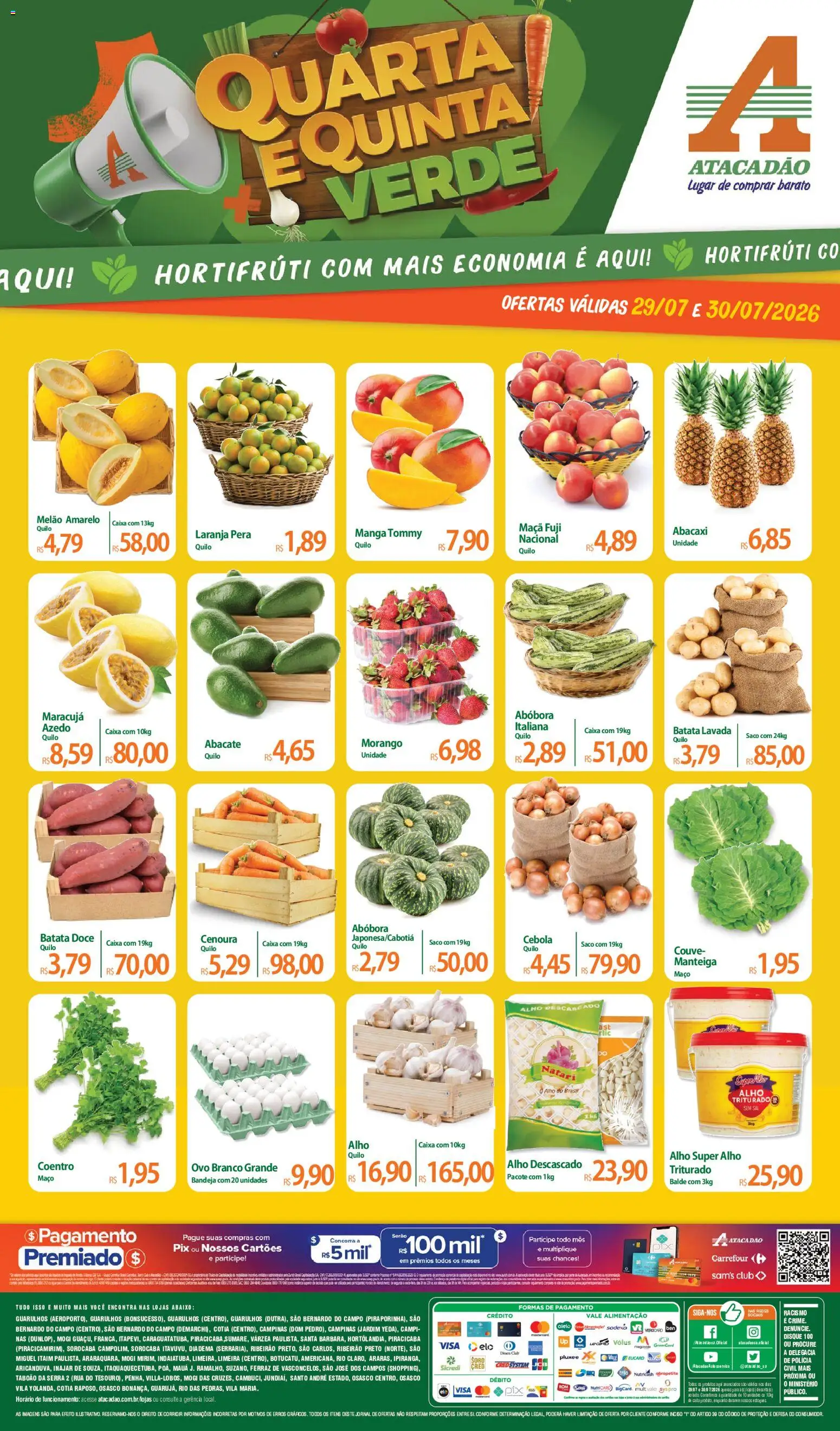 Pré-Visualização do folheto "Atacadão ofertas - SP" da loja Atacadão válido a partir de 29/07/2026