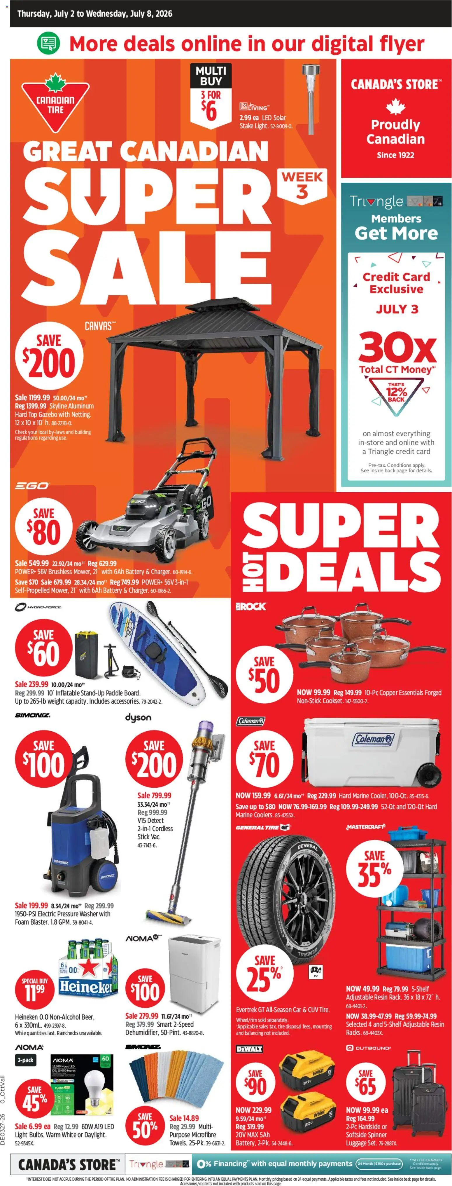 Preview of leaflet Canadian Tire weekly flyer from shop Canadian Tire is valid from Jul 02, 2026