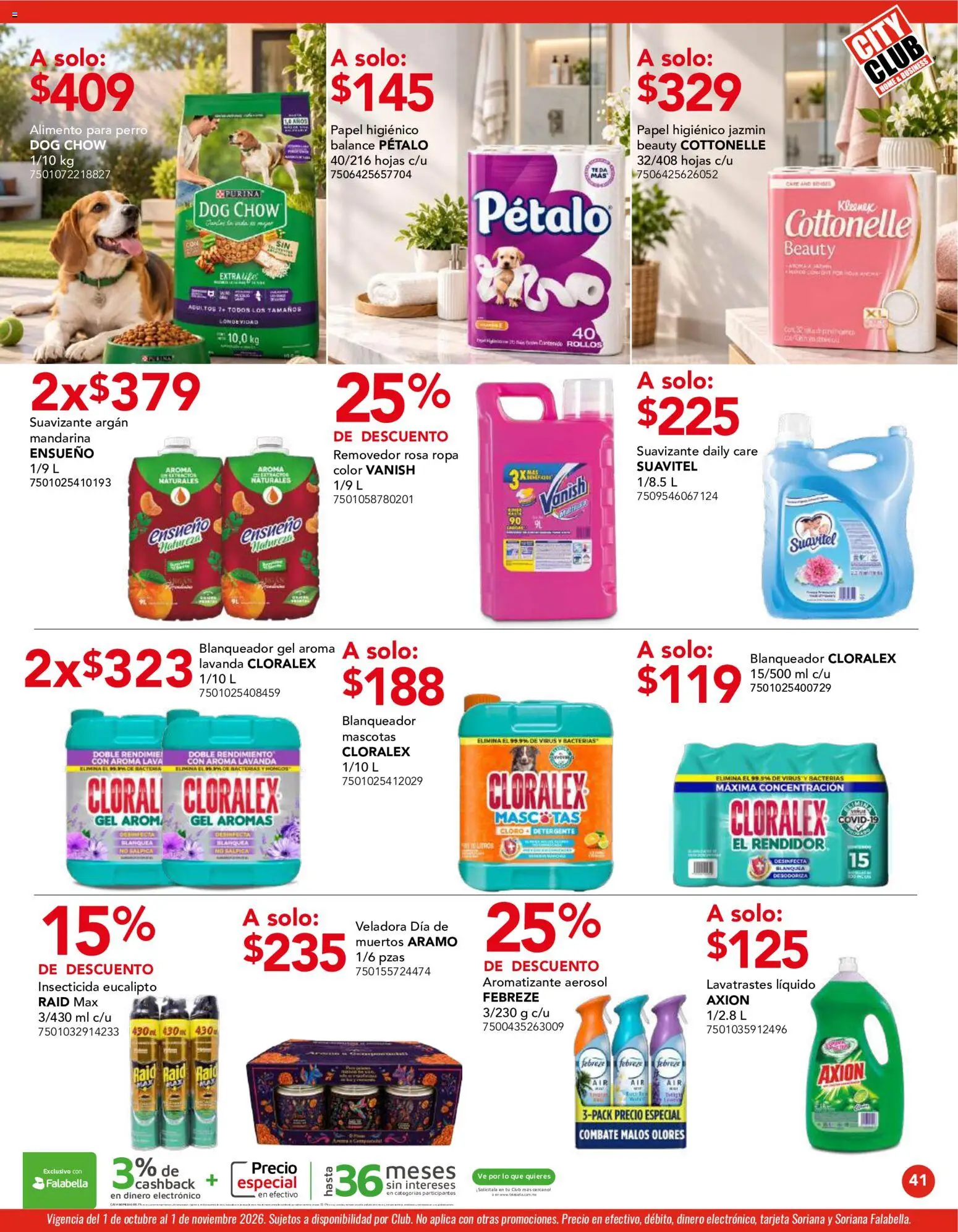 Vista previa las ofertas de la tienda City Club - City Club catálogo desde el 01/10/2026 - Té, Ropa, Papel higiénico, Insecticida, Suavizante
