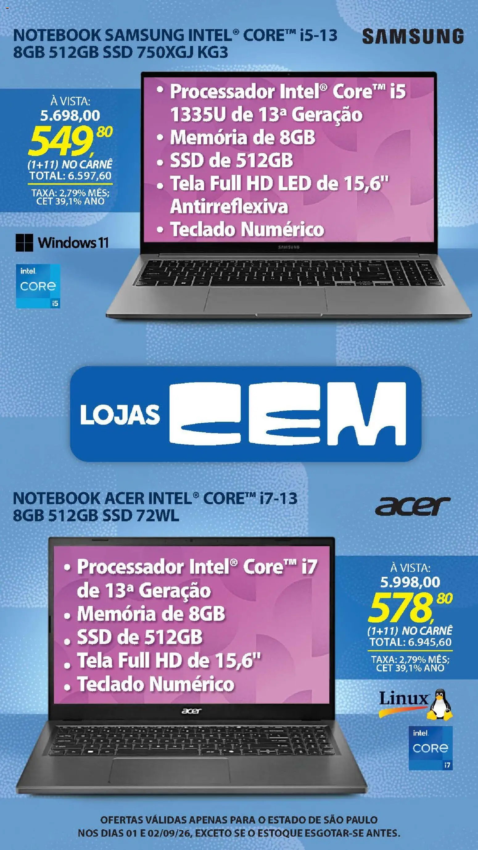 Ofertas Lojas Cem até 19/09/2026. - Página 69