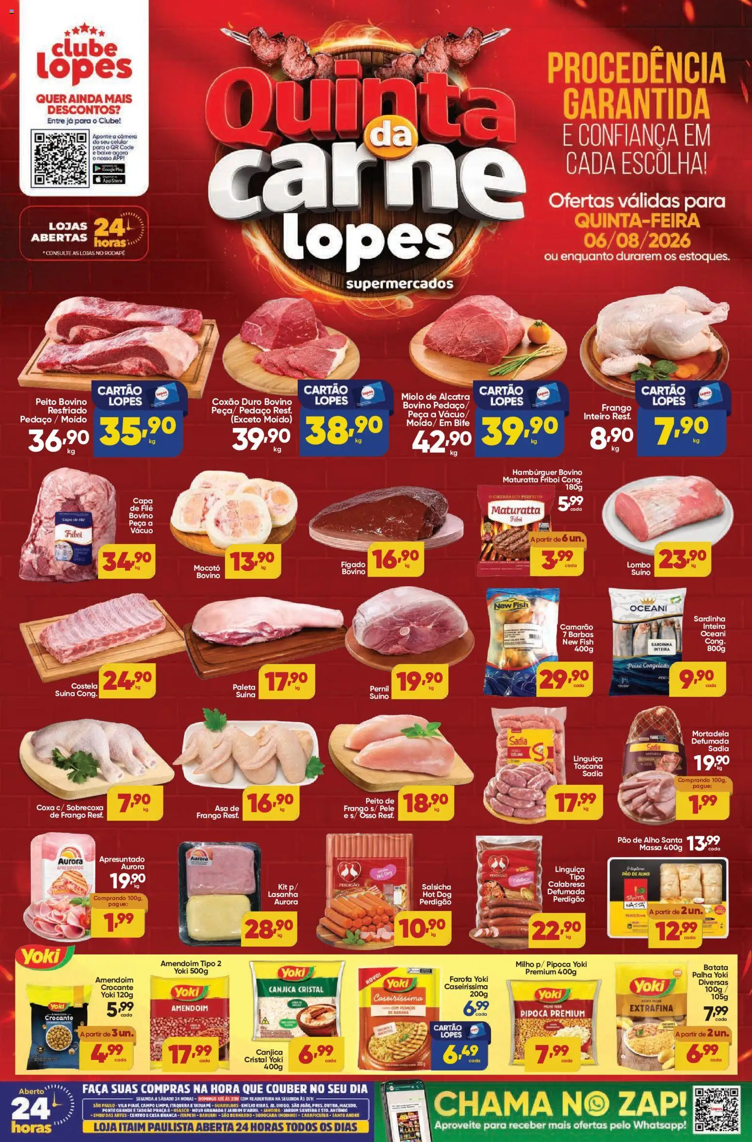 Ofertas Lopes Supermercados até 06/08/2026.
