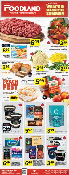 Preview of leaflet Foodland weekly flyer / circulaire from shop Foodland is valid from Aug 06, 2026