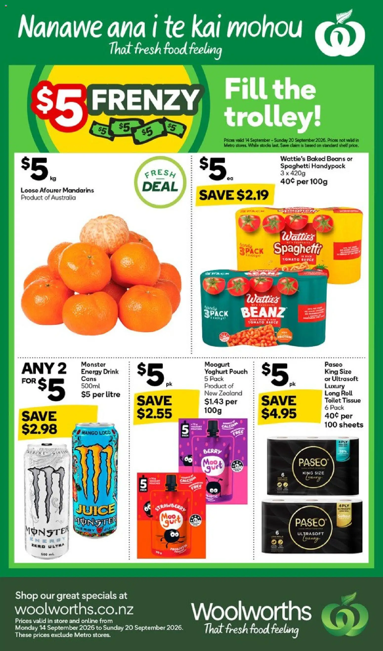 Preview of catalogue Woolworths catalogue from shop Woolworths valid 14 Sept 2026