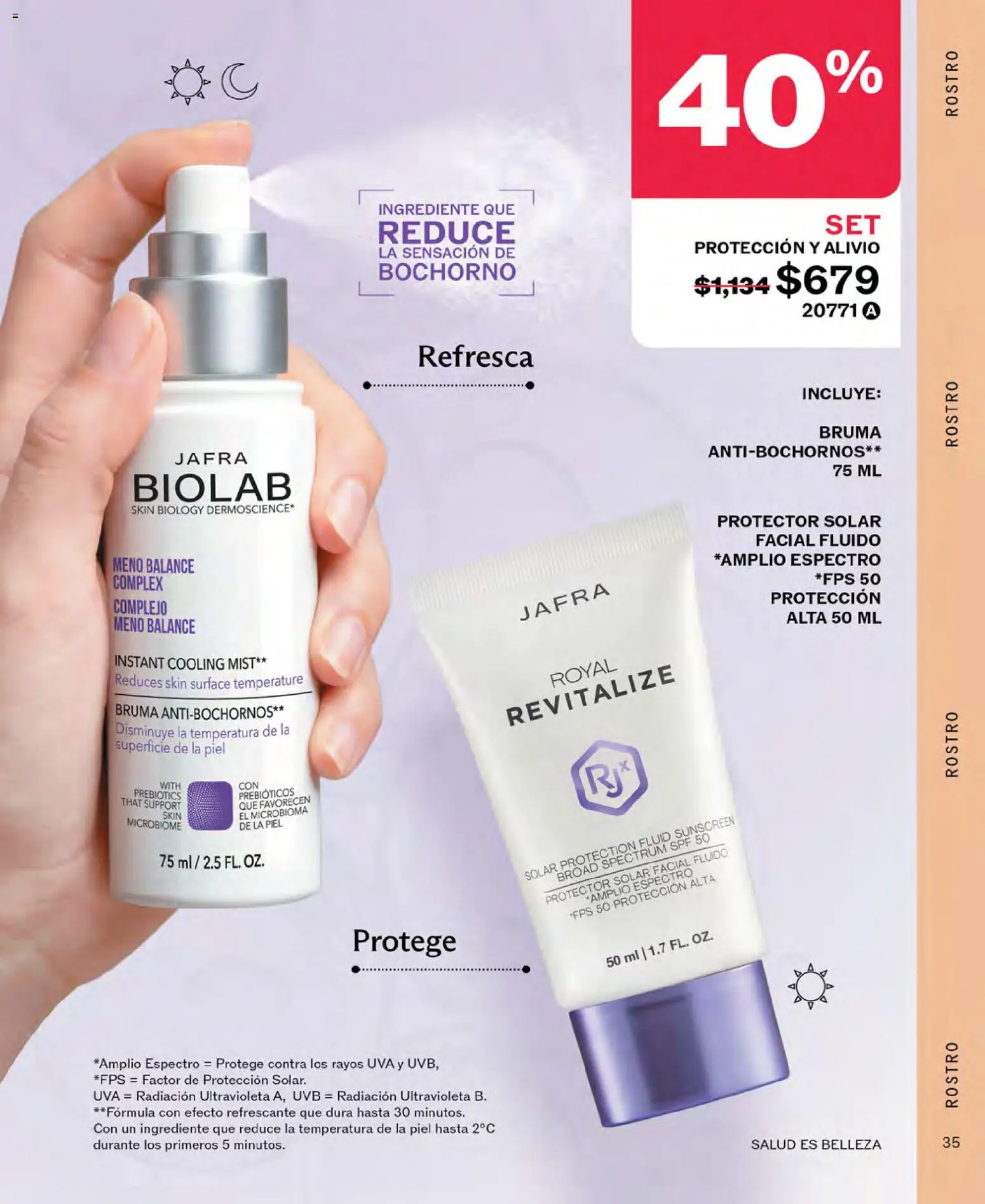 Vista previa las ofertas de la tienda JAFRA - JAFRA catálogo desde el 01/10/2026 - Protector solar, Uva, Bruma