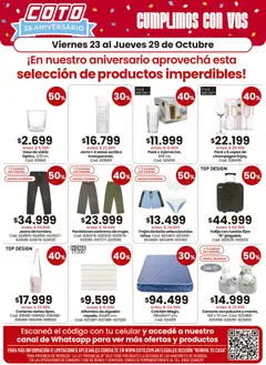 Vista previa del folleto de la tienda Coto válido desde el 23/10/2026 