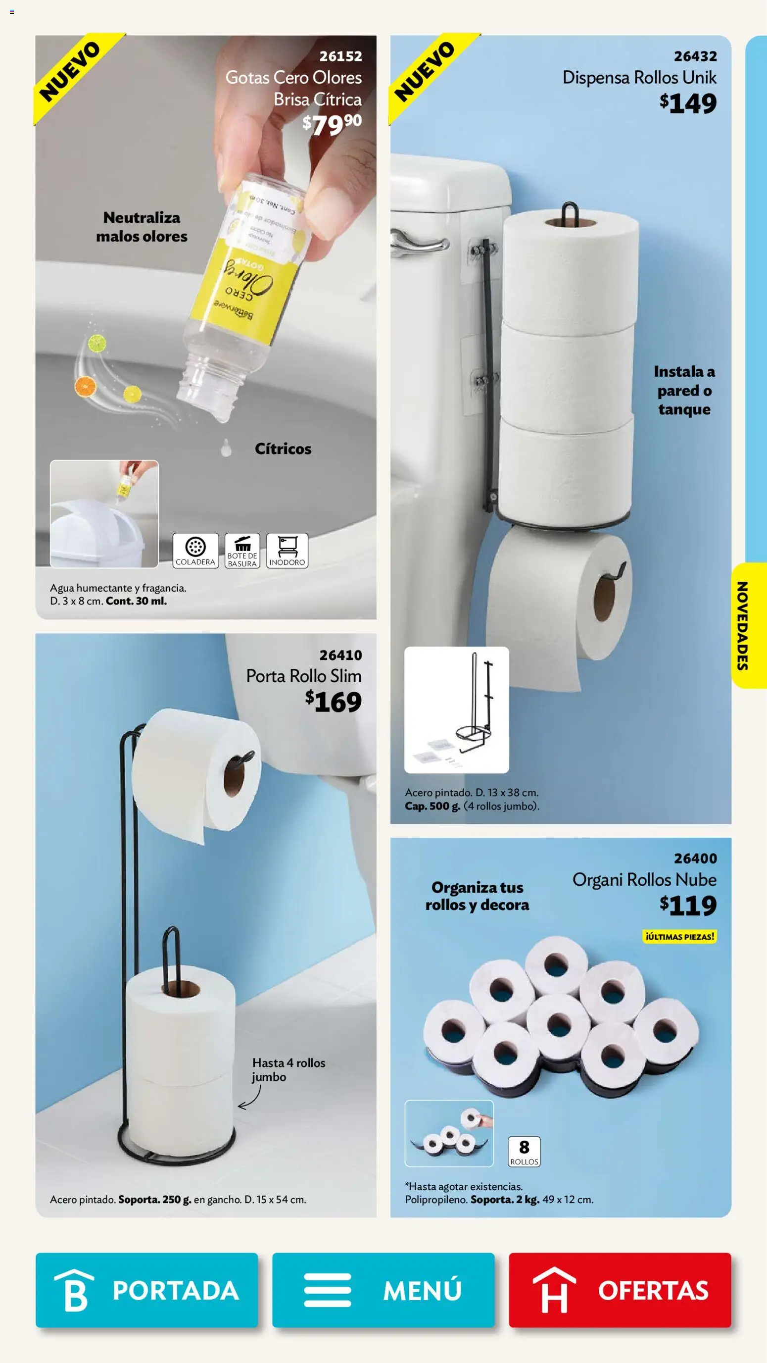 Vista previa las ofertas de la tienda Betterware - Betterware campaña 10 2026 desde el 28/09/2026 - Agua, Bote de basura, Inodoro, Cítricos, Porta rollo