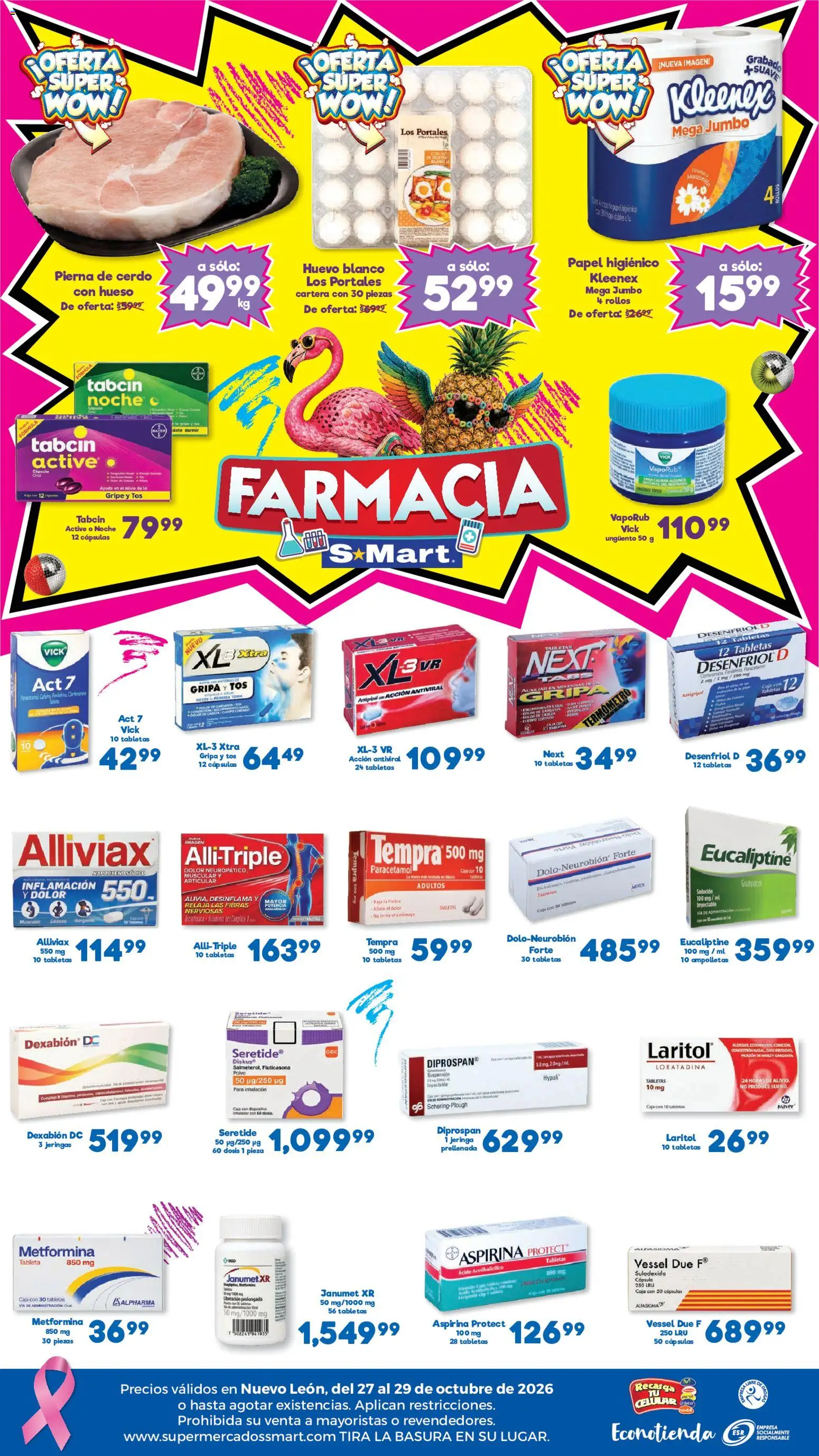 Vista previa las ofertas de la tienda S-Mart - S-Mart folleto Monterrey desde el 27/10/2026 