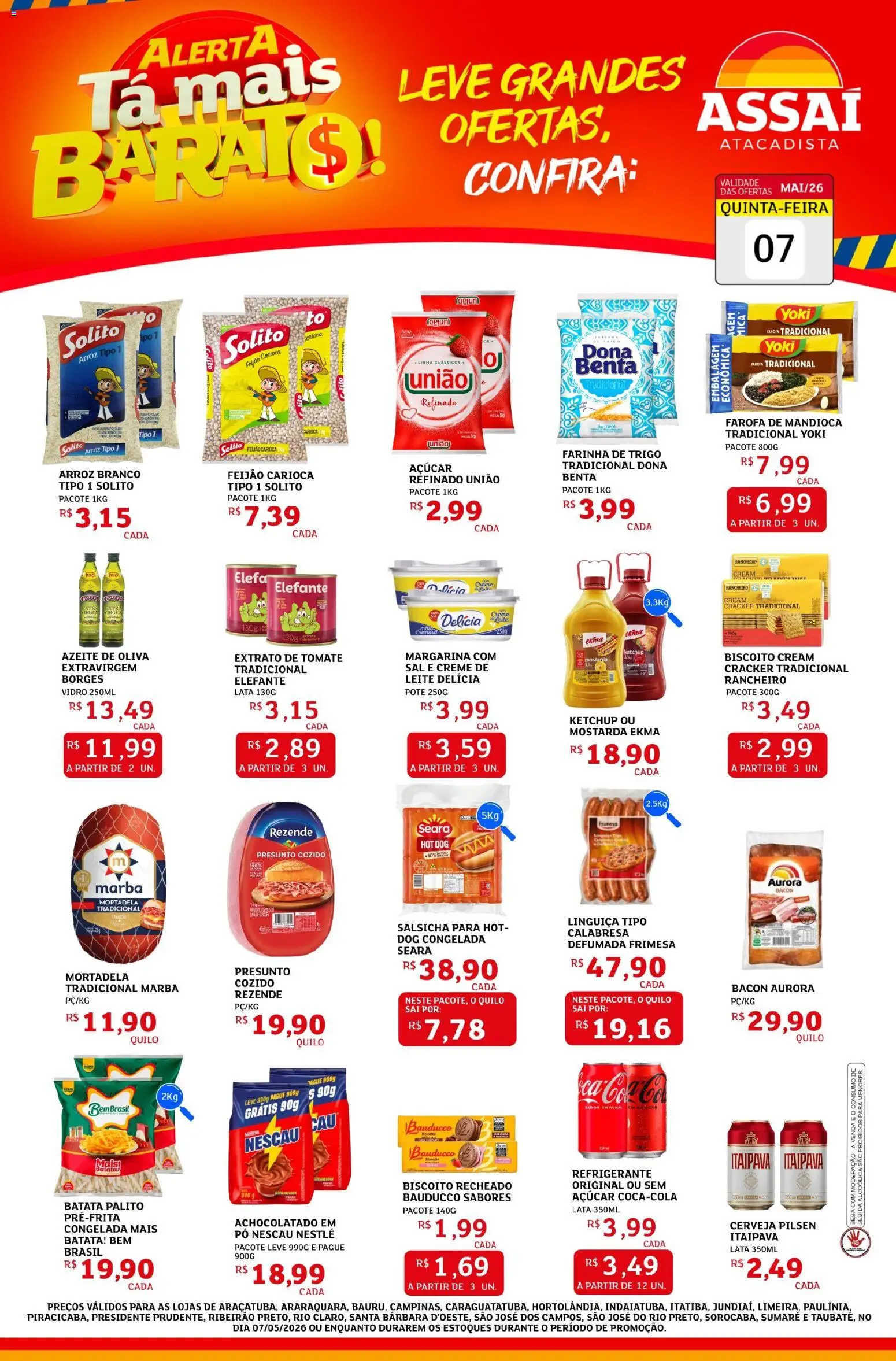 Pré-Visualização do folheto "Assaí Atacadista ofertas - SP" da loja Assaí Atacadista válido a partir de 07/05/2026