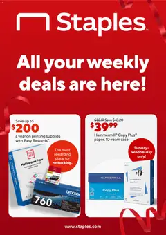 Ad Preview of Staples Staples Weekly Ad from 09/15/2026