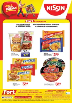 Pré-Visualização do folheto "Fort Atacadista ofertas Nissin" da loja Fort Atacadista válido a partir de 16/09/2026
