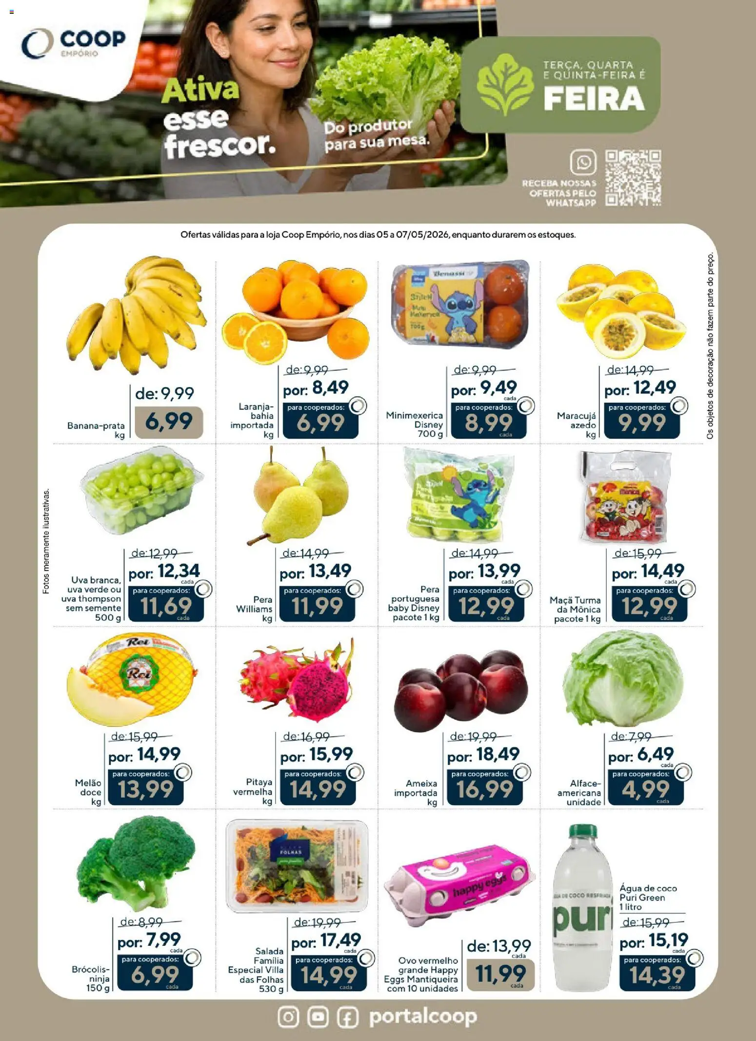 Pré-Visualização do folheto "Coop ofertas Feira e Açougue Empório" da loja Coop válido a partir de 05/05/2026
