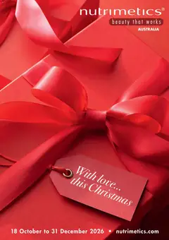 Preview of catalogue Nutrimetics Catalogue Christmas from shop Nutrimetics valid 18/10/2026