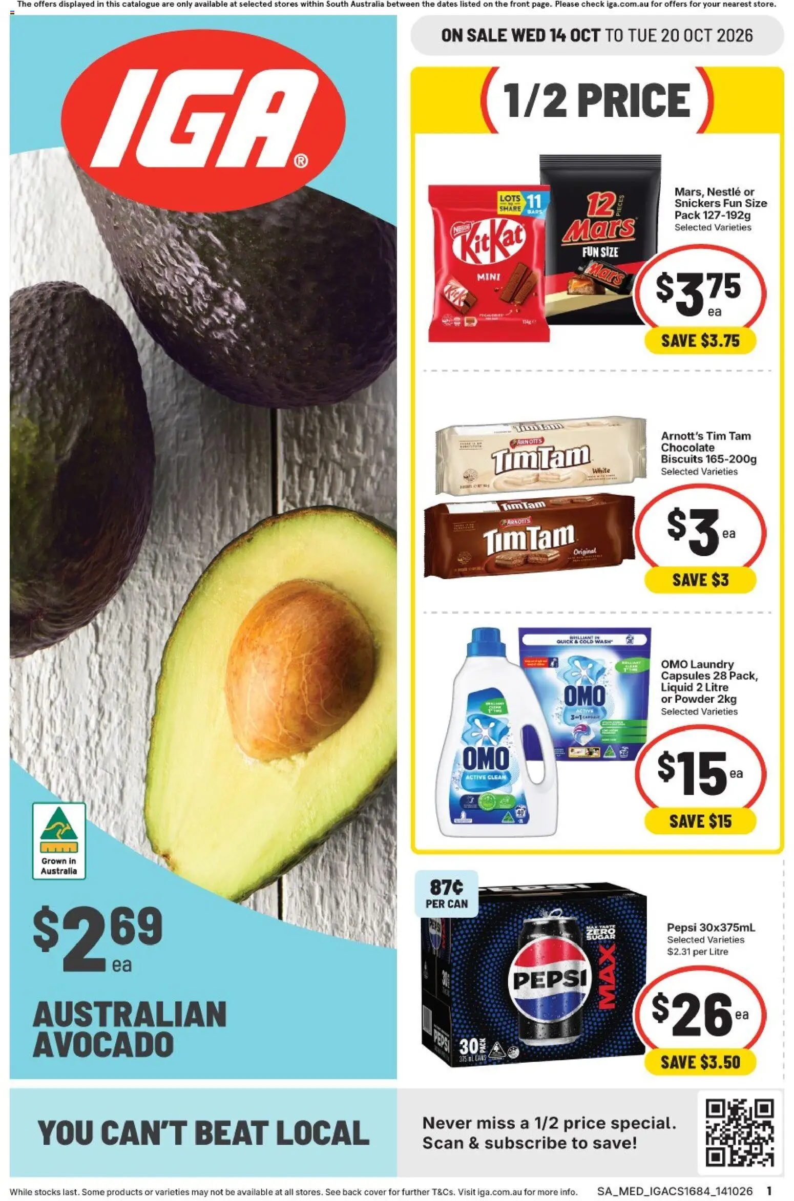 Preview of catalogue IGA catalogue SA from shop IGA valid 14/10/2026
