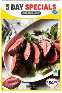 Preview of catalogue IGA 3 Day Specials QLD from shop IGA valid 21/08/2026