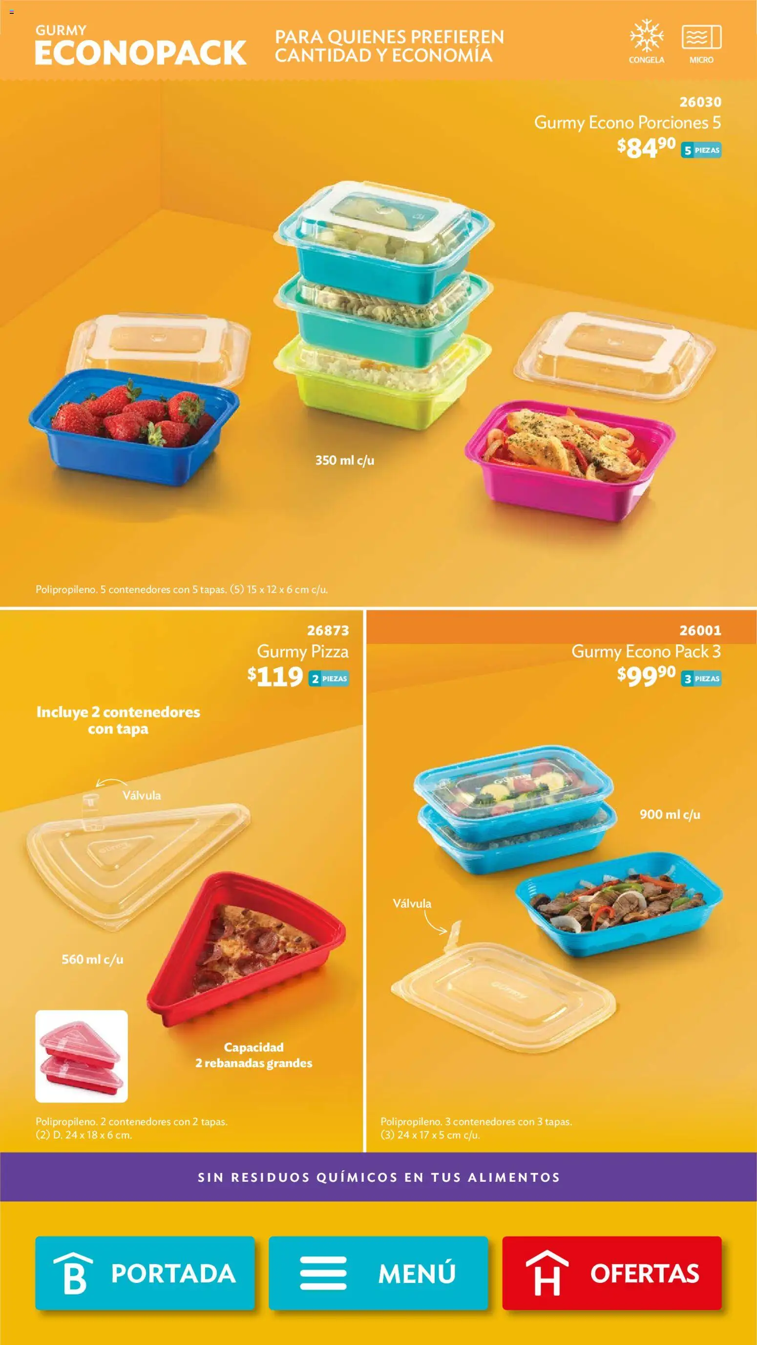 Vista previa las ofertas de la tienda Betterware - Betterware campaña 10 2026 desde el 28/09/2026 - Pizza, Alimentos, Válvula