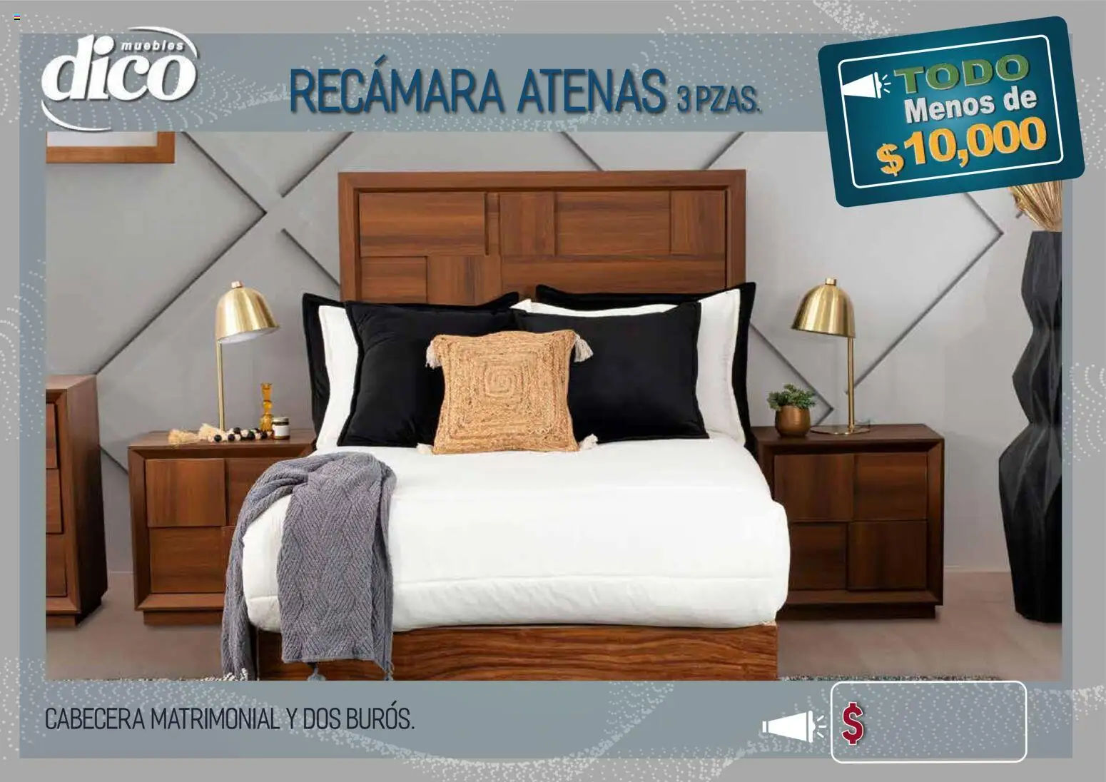 Vista previa las ofertas de la tienda Muebles Dico - Muebles Dico catálogo Todo menos de 10000 Pacifico desde el 09/04/2026 - Cabecera