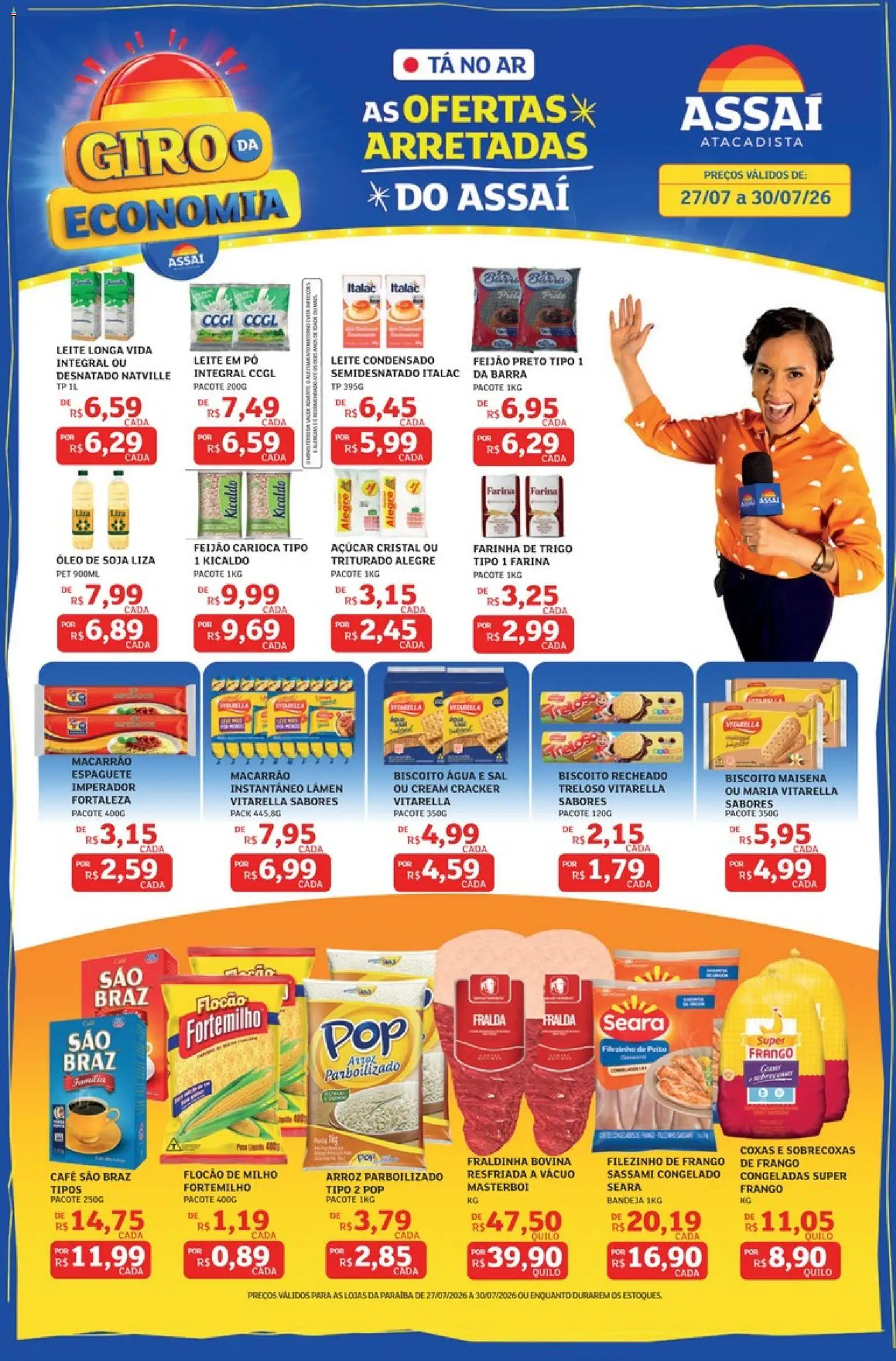 Pré-Visualização do folheto "Assaí Atacadista ofertas - PB" da loja Assaí Atacadista válido a partir de 27/07/2026