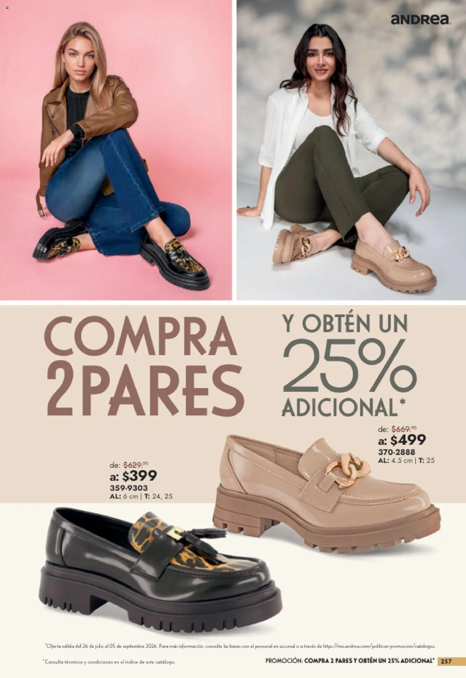 Vista previa las ofertas de la tienda Andrea - Andrea catálogo Outlet desde el 26/07/2026 