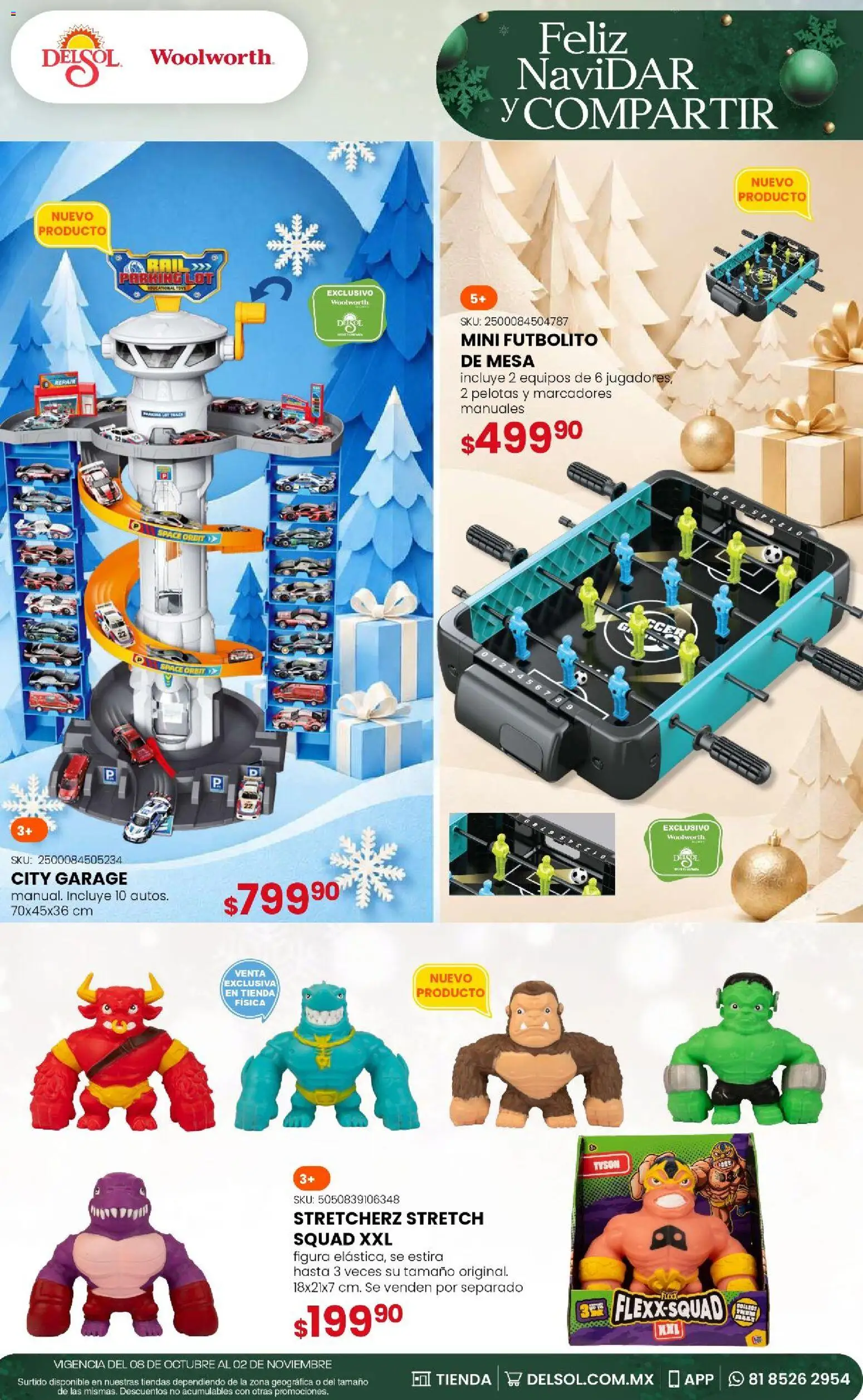 Vista previa las ofertas de la tienda Del Sol y Woolworth - Del Sol y Woolworth - Feliz NaviDar y Compartir desde el 08/10/2026 