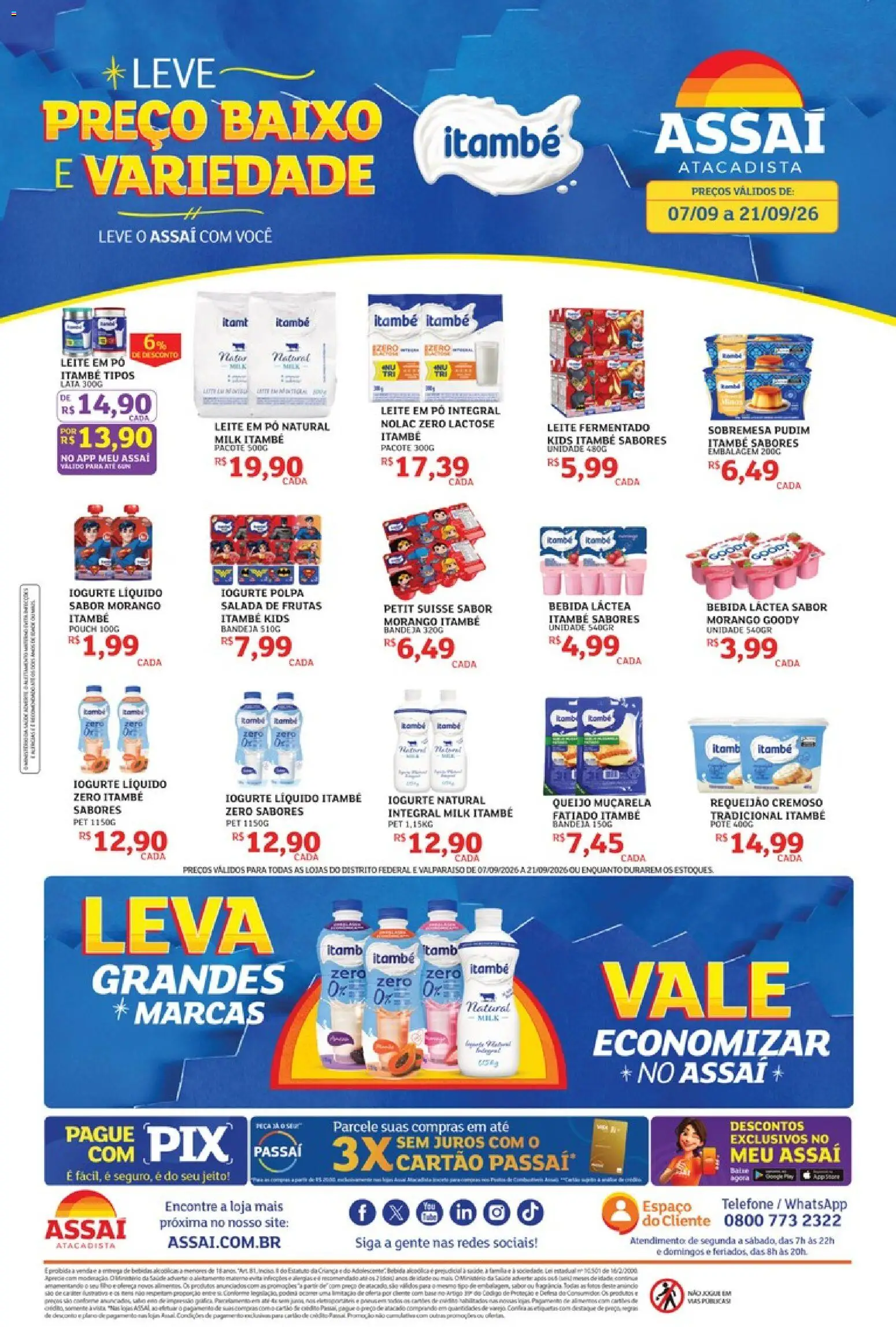 Pré-Visualização do folheto "Assaí Atacadista ofertas - DF" da loja Assaí Atacadista válido a partir de 07/09/2026