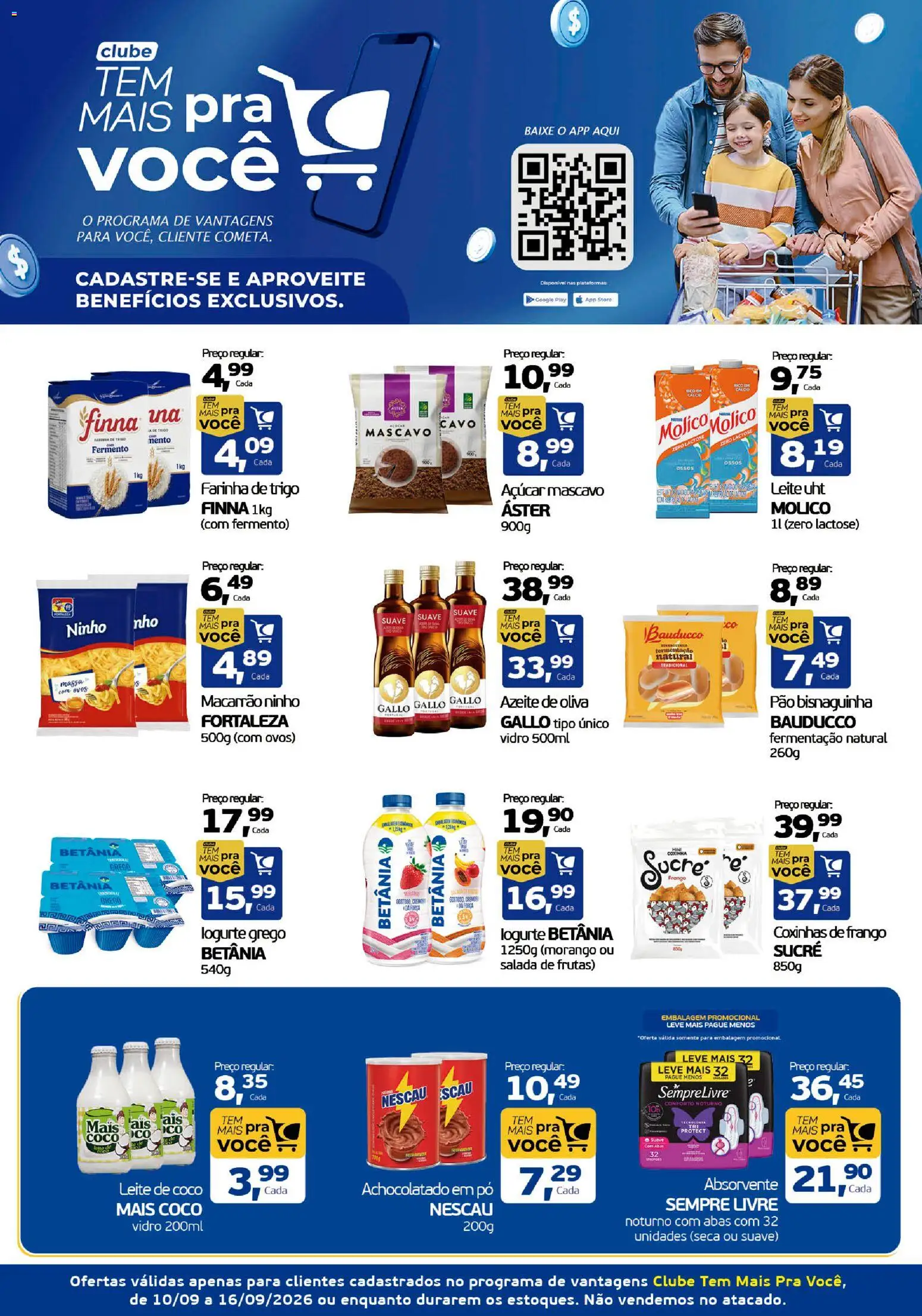 Pré-Visualização do folheto "Cometa Supermercados ofertas Clube Tem Mais Pra Você" da loja Cometa Supermercados válido a partir de 10/09/2026