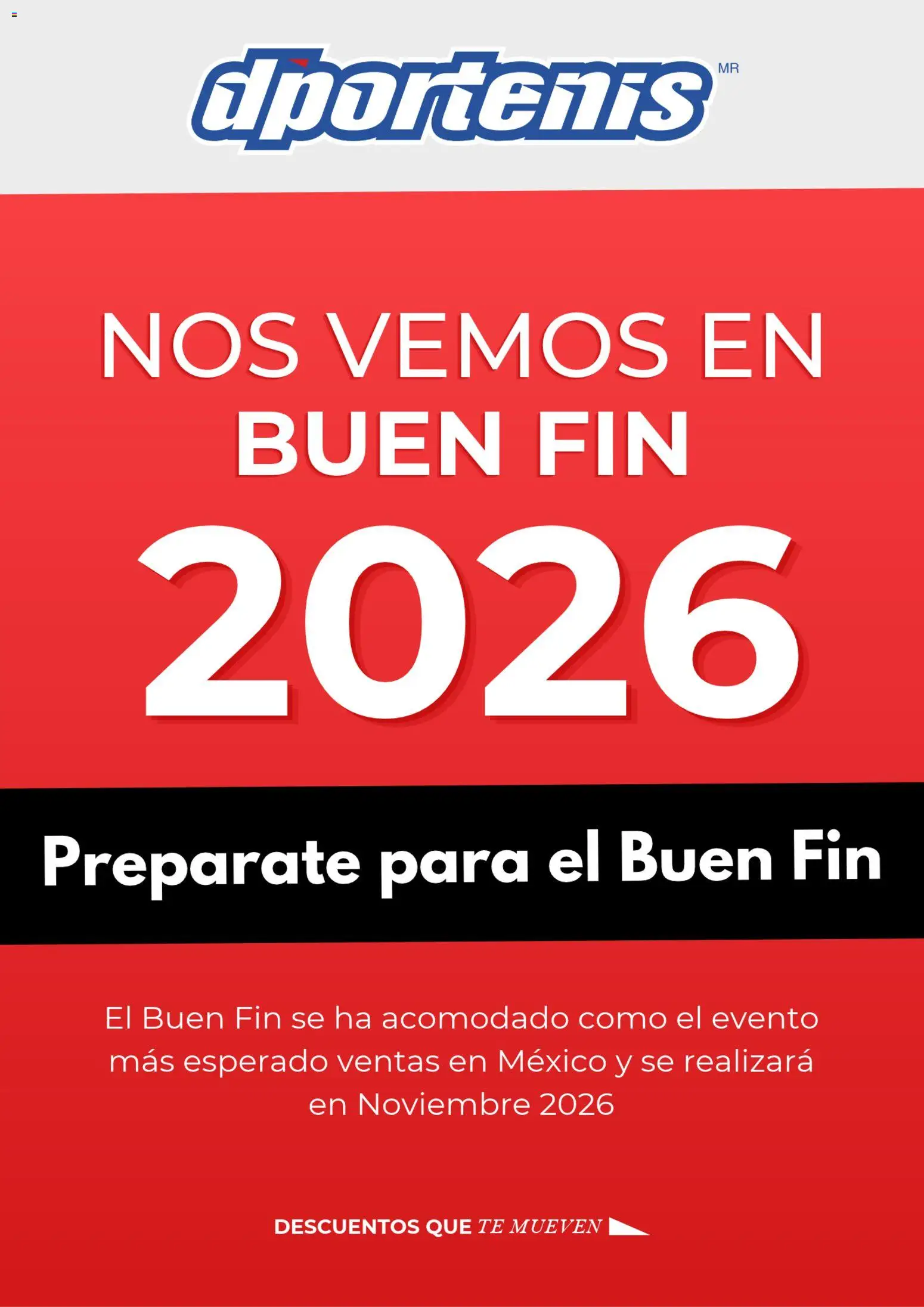Vista previa las ofertas de la tienda Dportenis - Dportenis Buen Fin aviso desde el 08/10/2026 