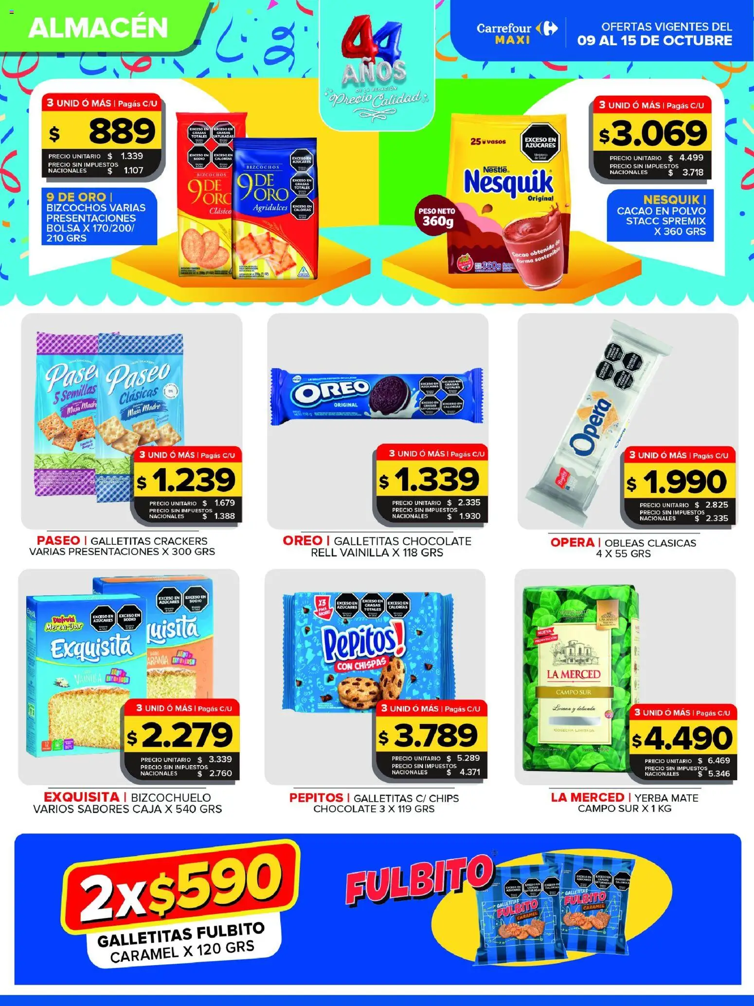 Vista previa del folleto de la tienda Carrefour Maxi válido desde el 09/10/2026 