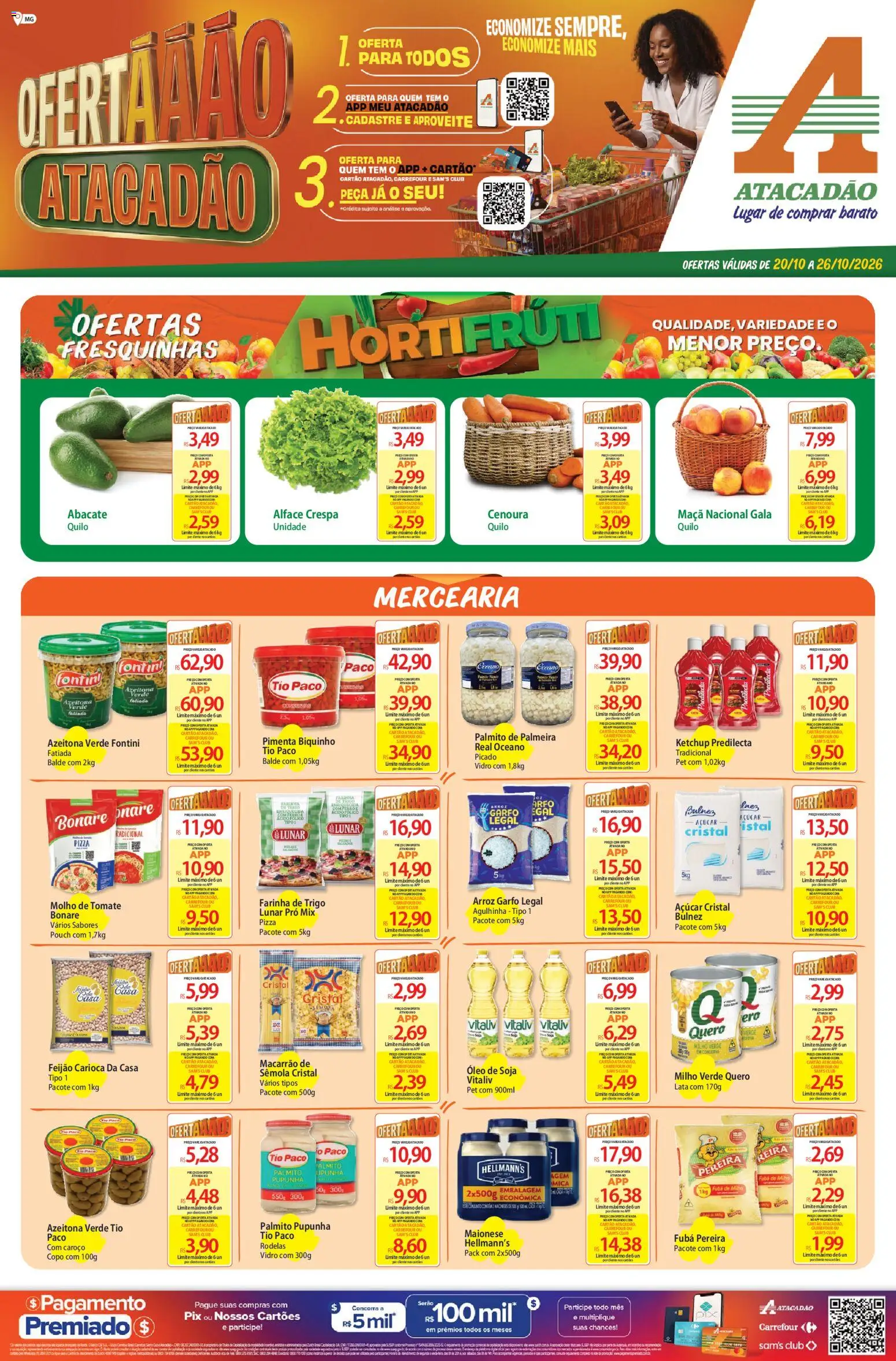 Pré-Visualização do folheto "Atacadão ofertas - MG" da loja Atacadão válido a partir de 20/10/2026