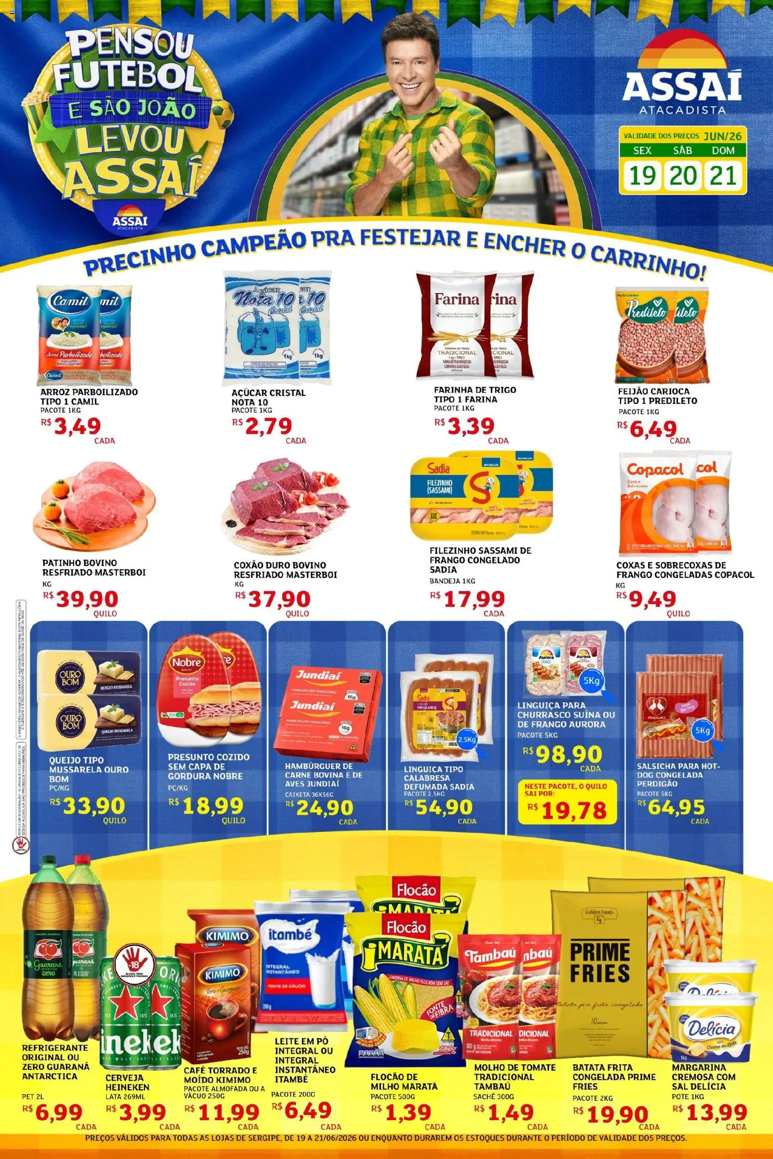 Pré-Visualização do folheto "Assaí Atacadista ofertas - SE" da loja Assaí Atacadista válido a partir de 19/06/2026