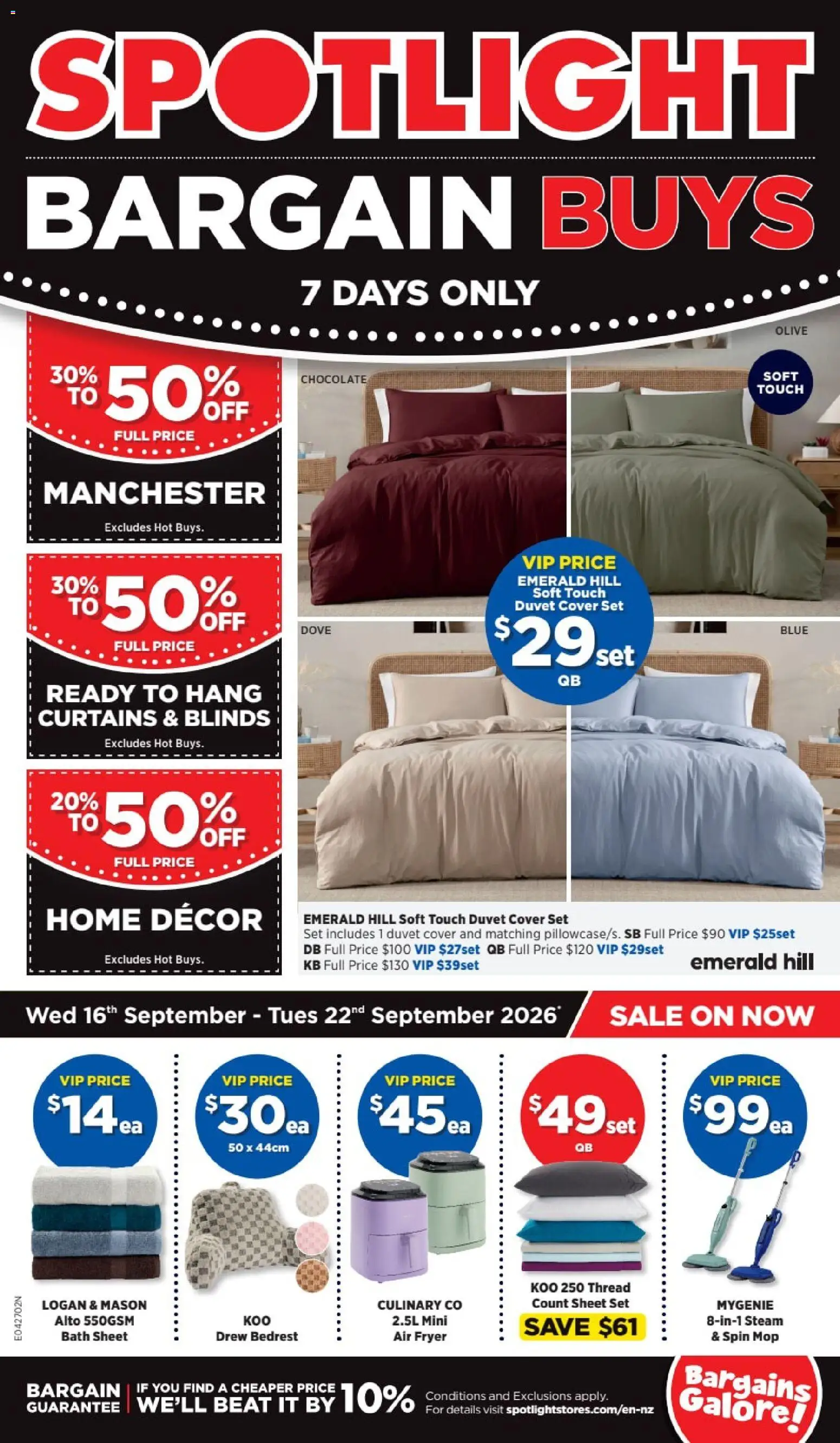 Preview of catalogue Spotlight Bargain Buys from shop Spotlight valid 16 Sept 2026