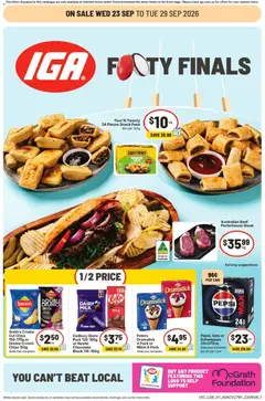 Preview of catalogue IGA catalogue Brunswick from shop IGA valid 23/09/2026