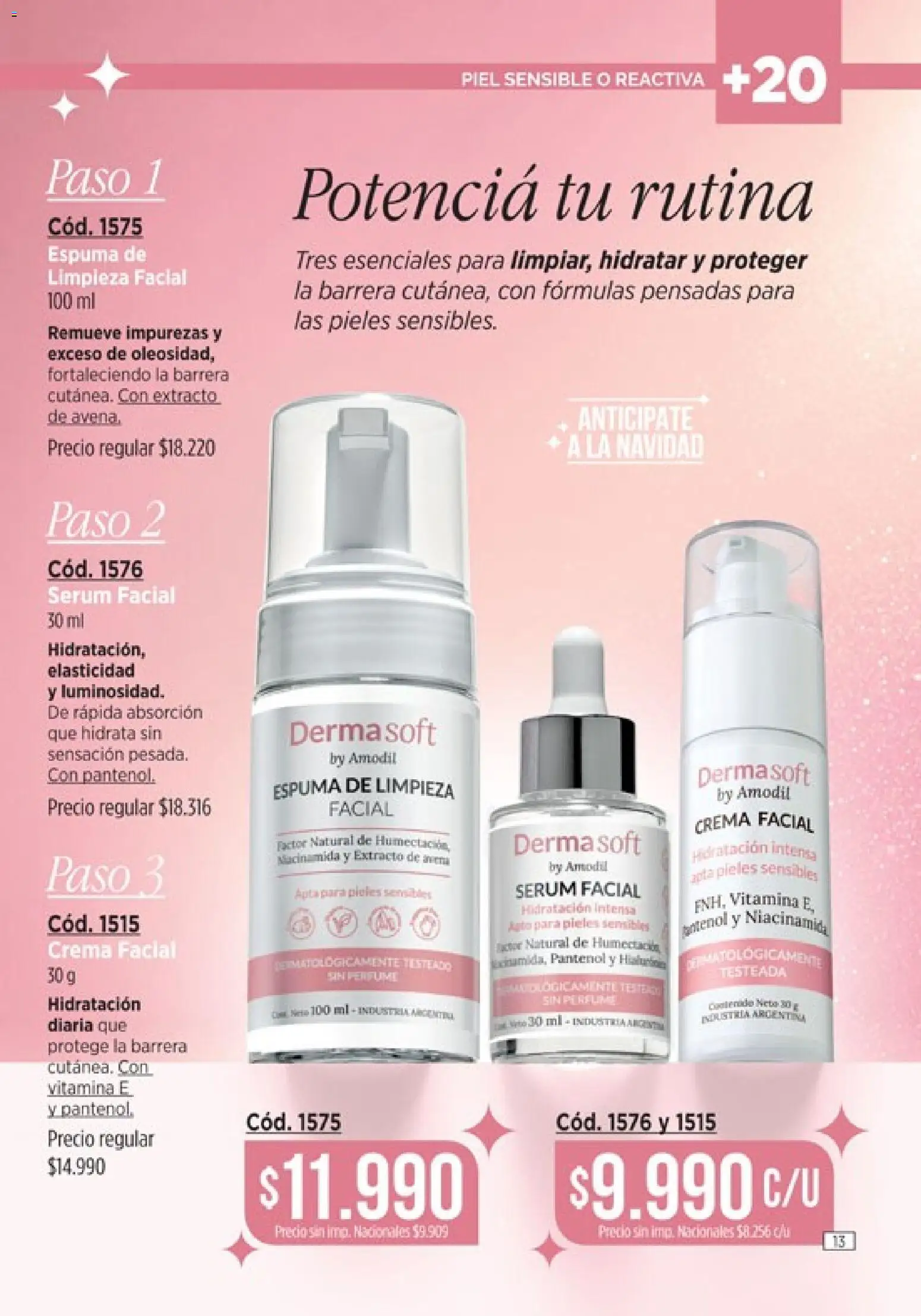 Vista previa del folleto de la tienda Amodil válido desde el 01/10/2026 - Perfume, Avena, Serum, Crema, Espuma, Crema facial