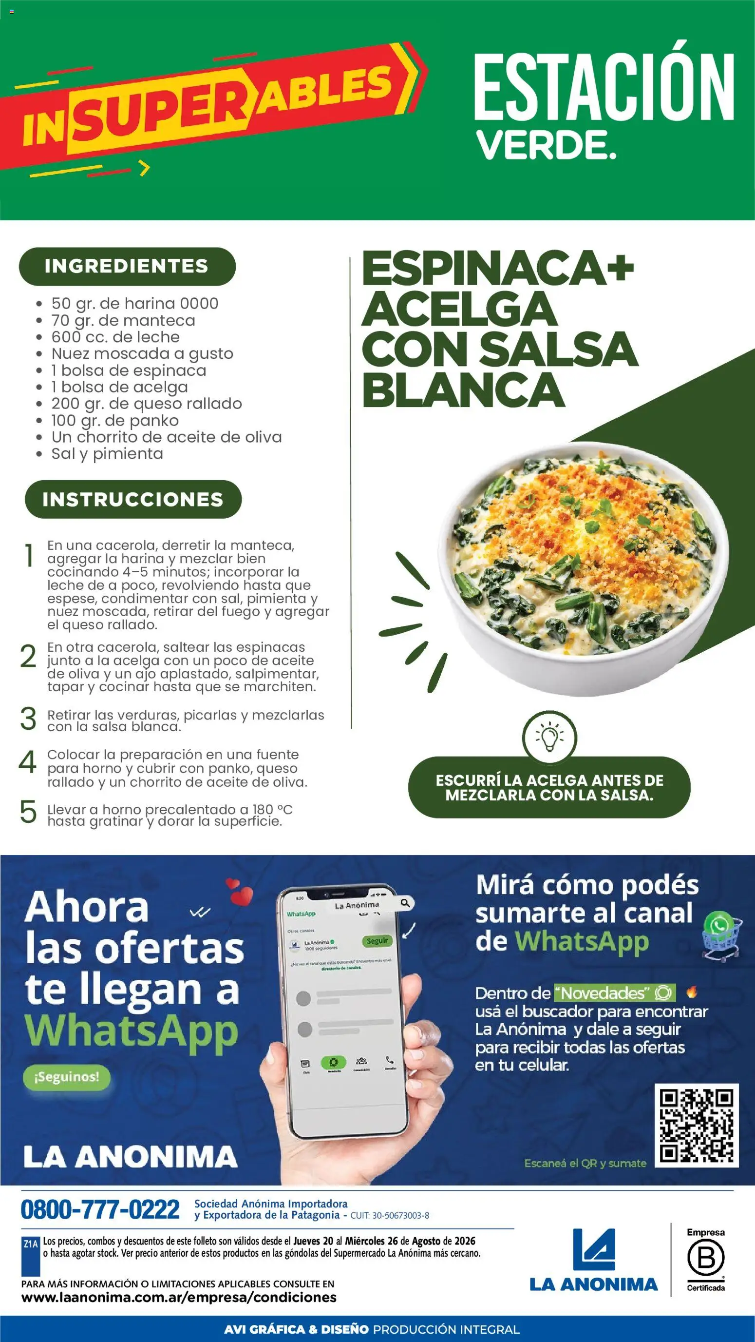 Vista previa del folleto de la tienda La Anonima válido desde el 20/08/2026 