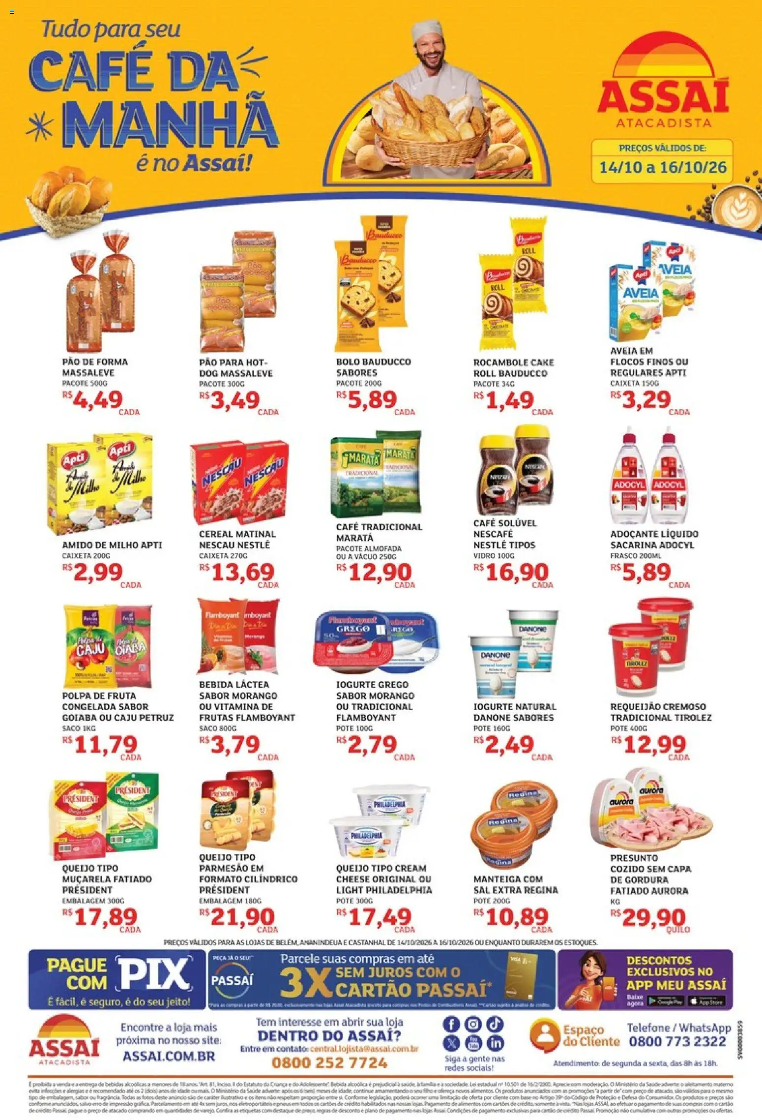 Pré-Visualização do folheto "Assaí Atacadista ofertas - PA" da loja Assaí Atacadista válido a partir de 14/10/2026
