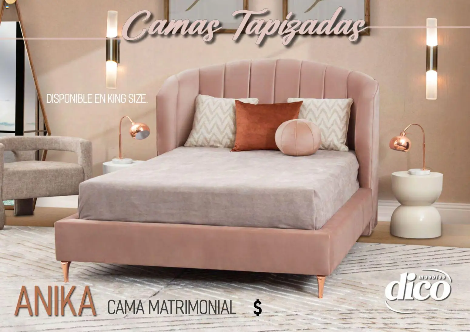 Vista previa las ofertas de la tienda Muebles Dico - Muebles Dico catálogo Camas tapizadas desde el 01/04/2026 - Cama