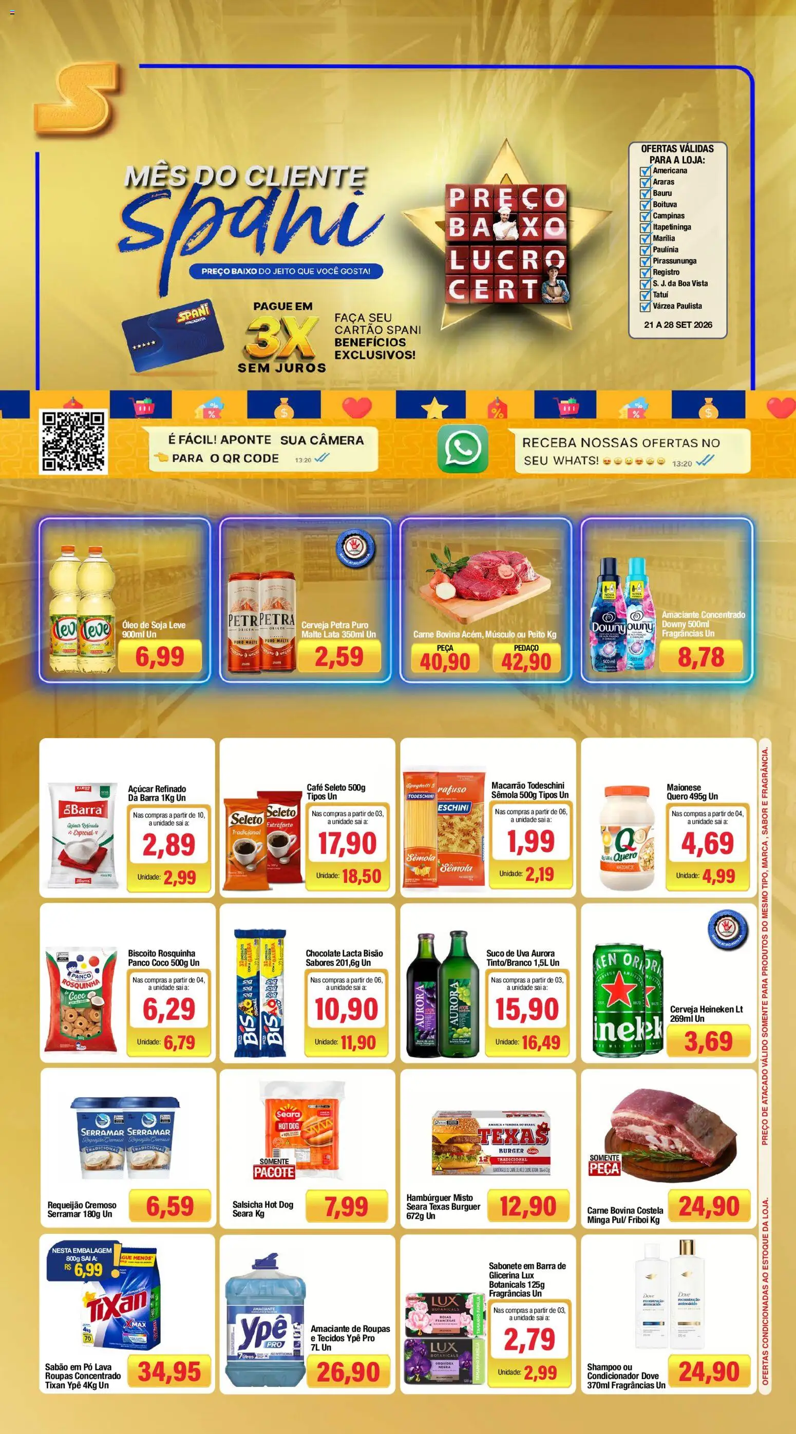 Pré-Visualização do folheto "Spani Atacadista - Ofertas da semana" da loja Spani Atacadista válido a partir de 21/09/2026