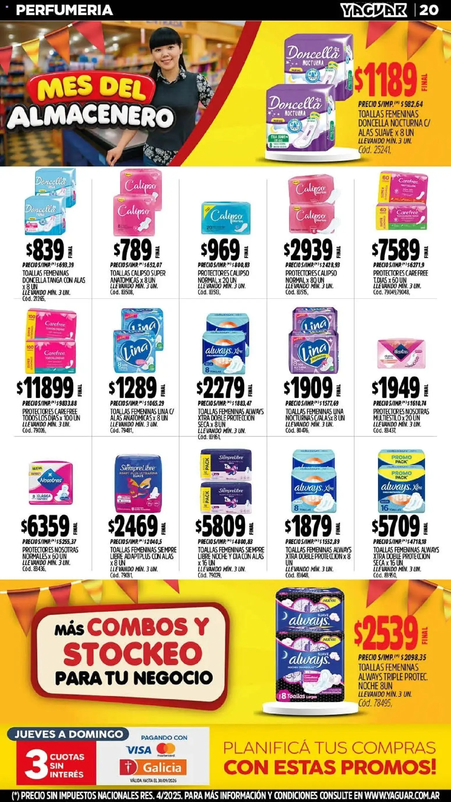 Vista previa del folleto de la tienda Yaguar válido desde el 28/09/2026 - Toallas