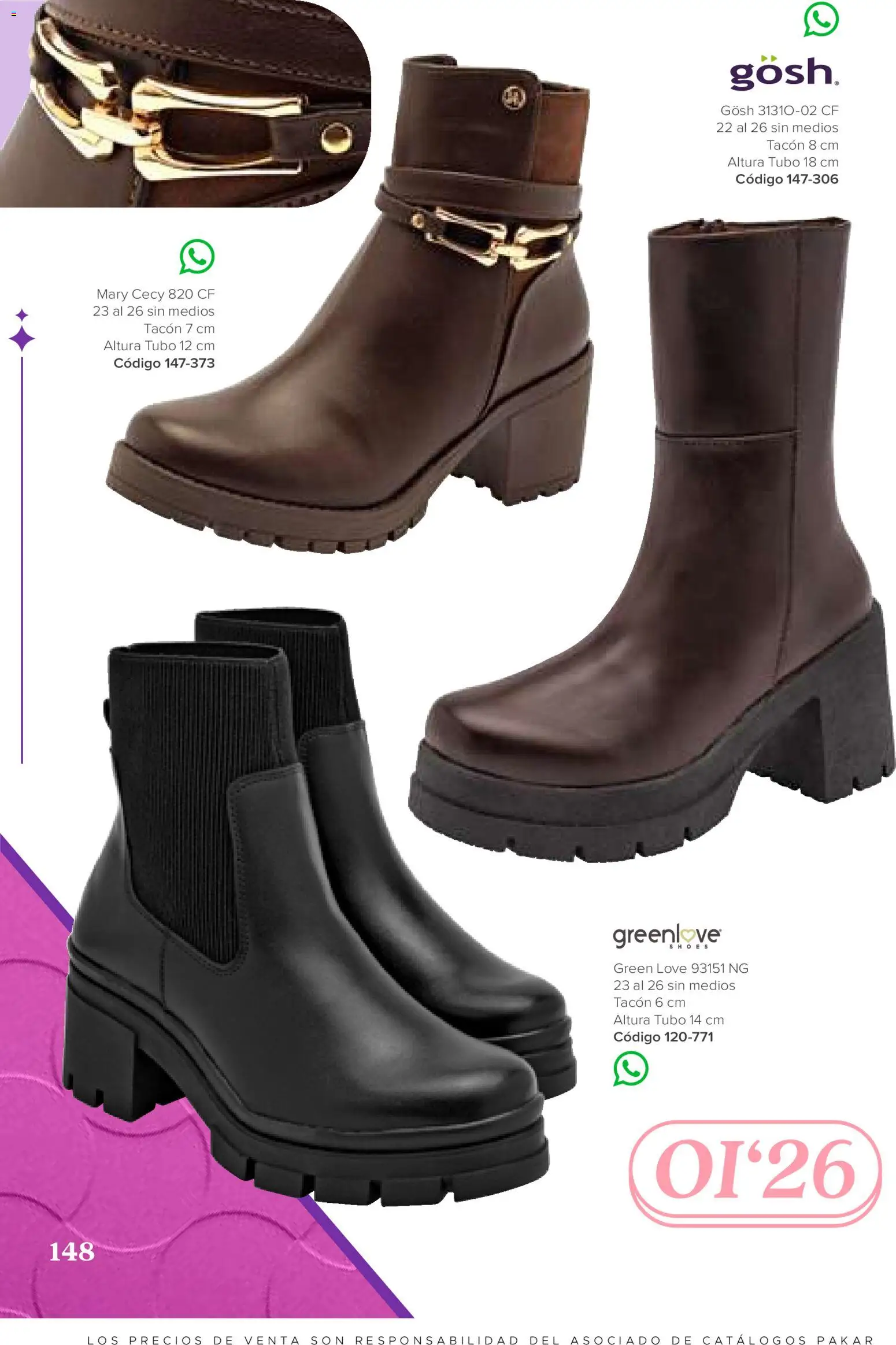 Vista previa las ofertas de la tienda SC Pakar - SC Pakar catálogo Bota desde el 31/07/2026 